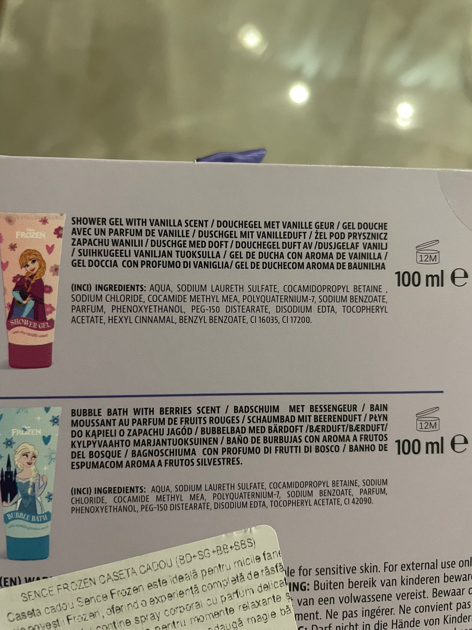 Set produse corp Frozen - Sence