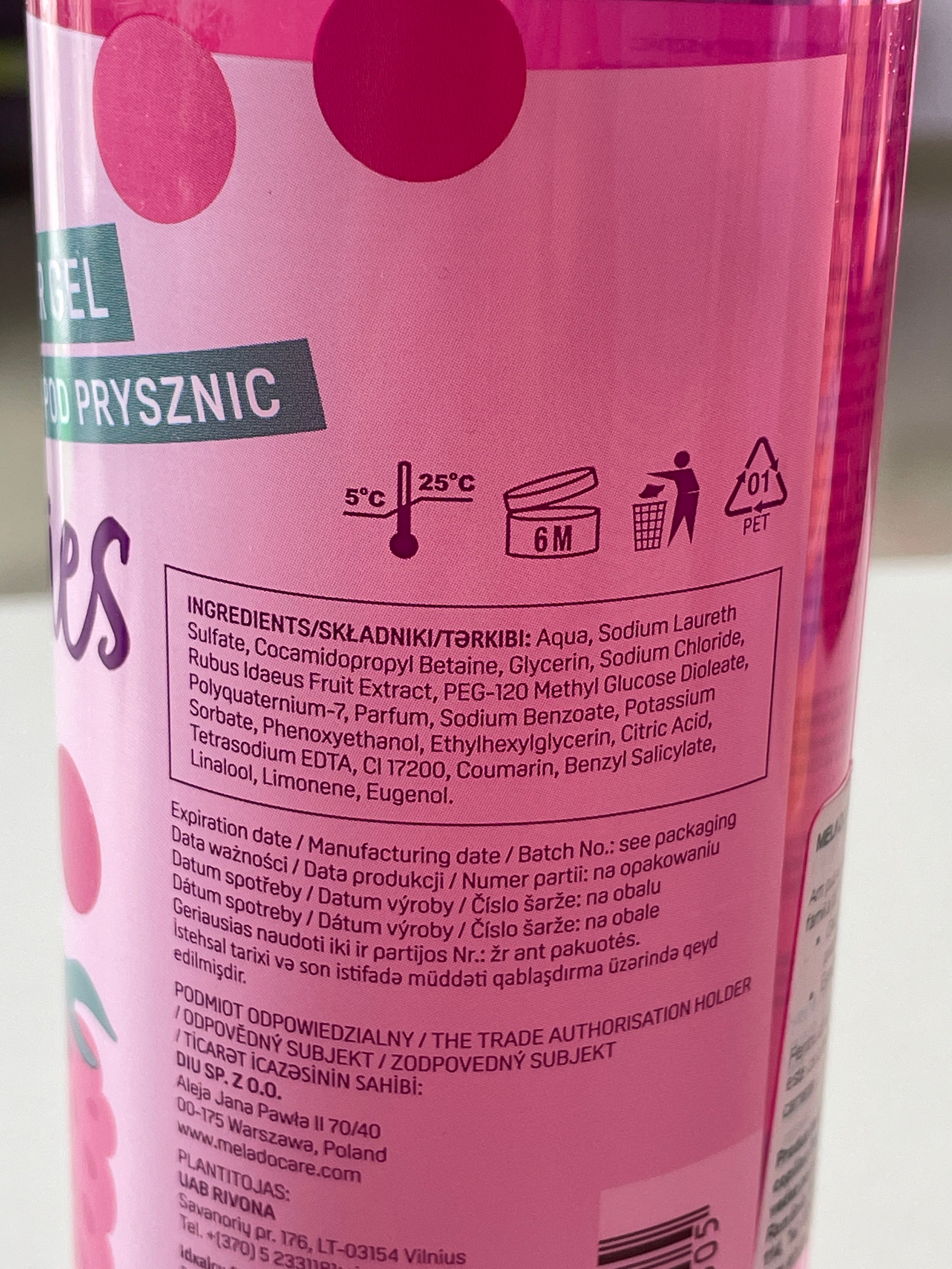 Gel de dus Forest Raspberries - MELADO