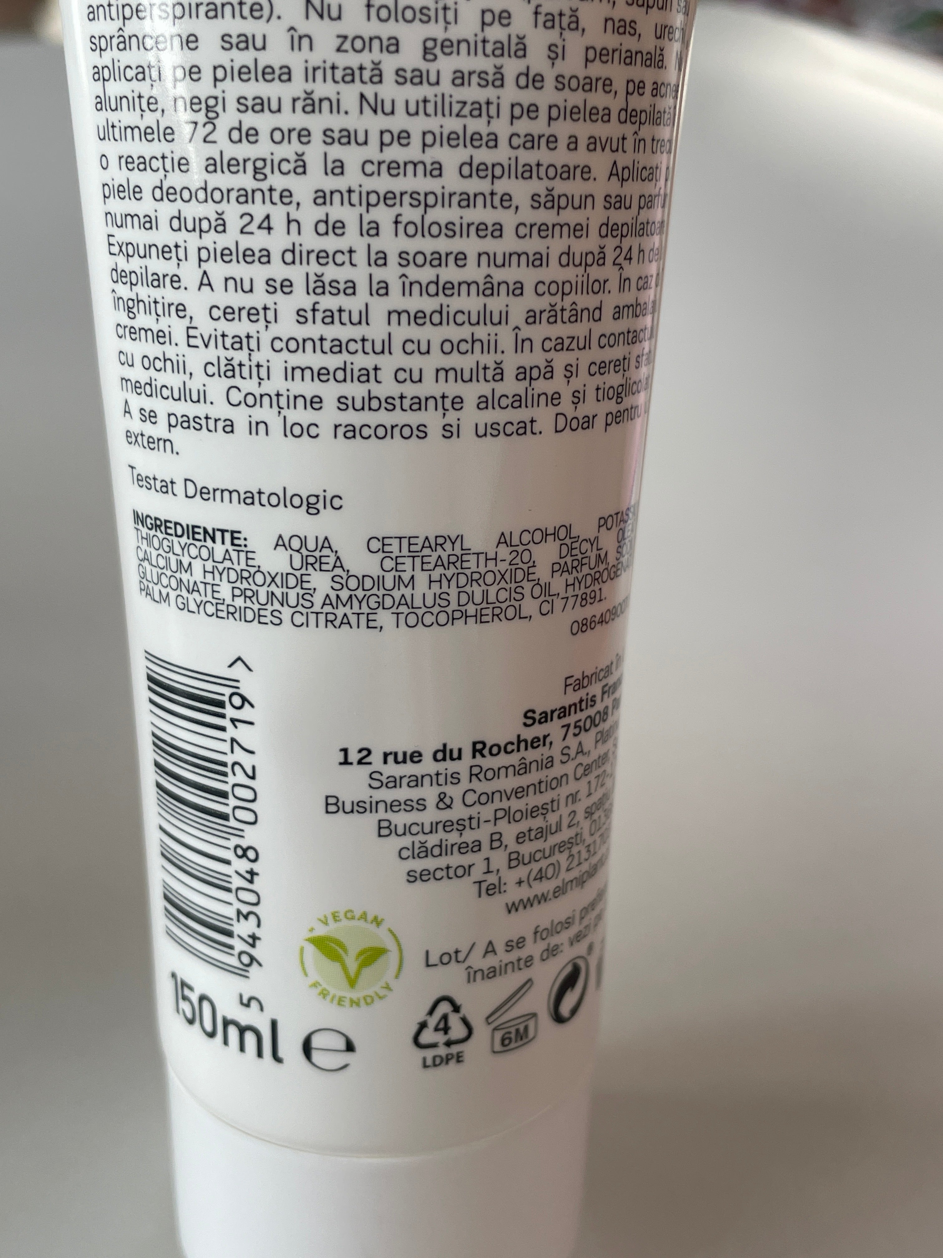 Crema depilatoare Almond Care - ELMIPLANT