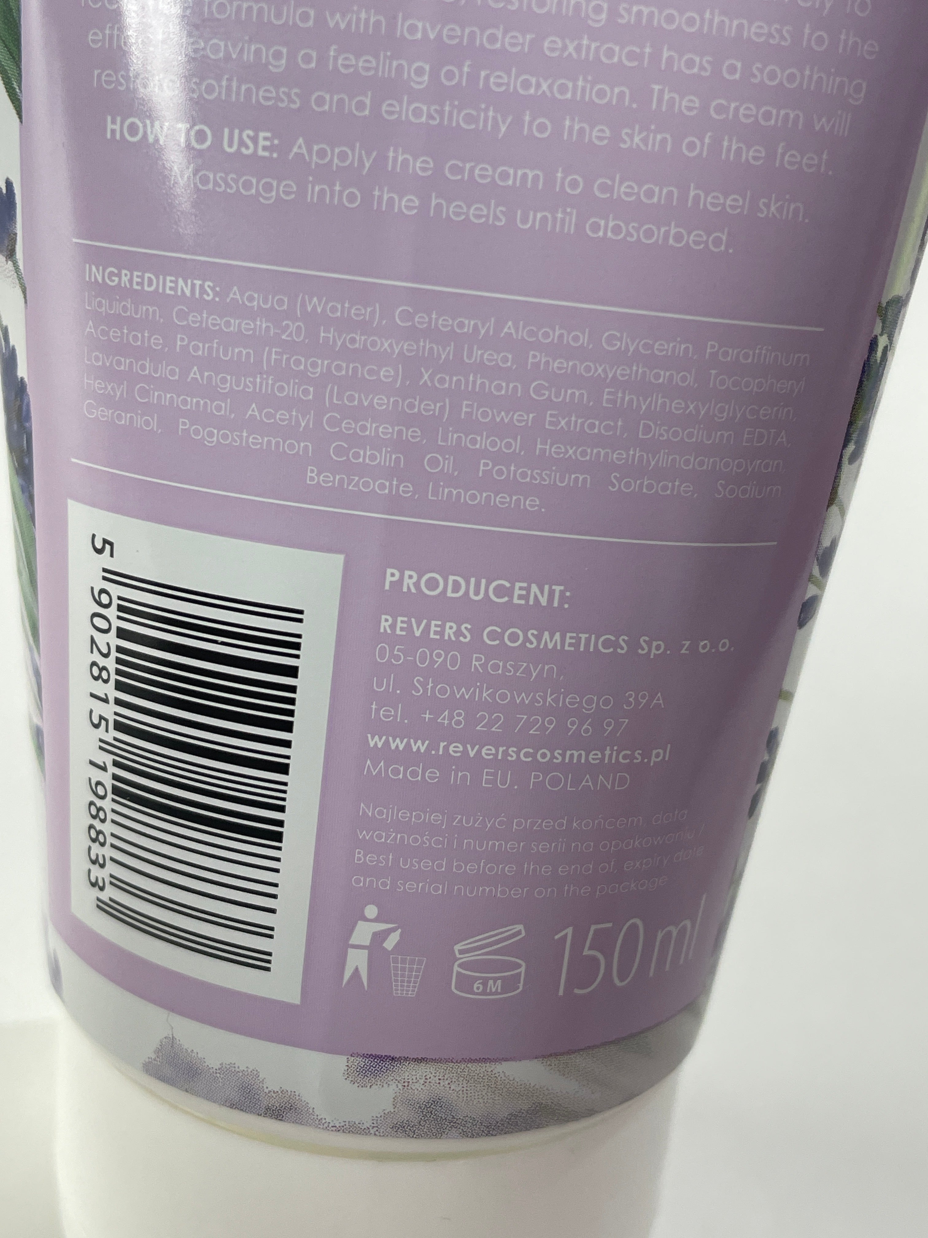 Crema picioare Lavanda - REVERS
