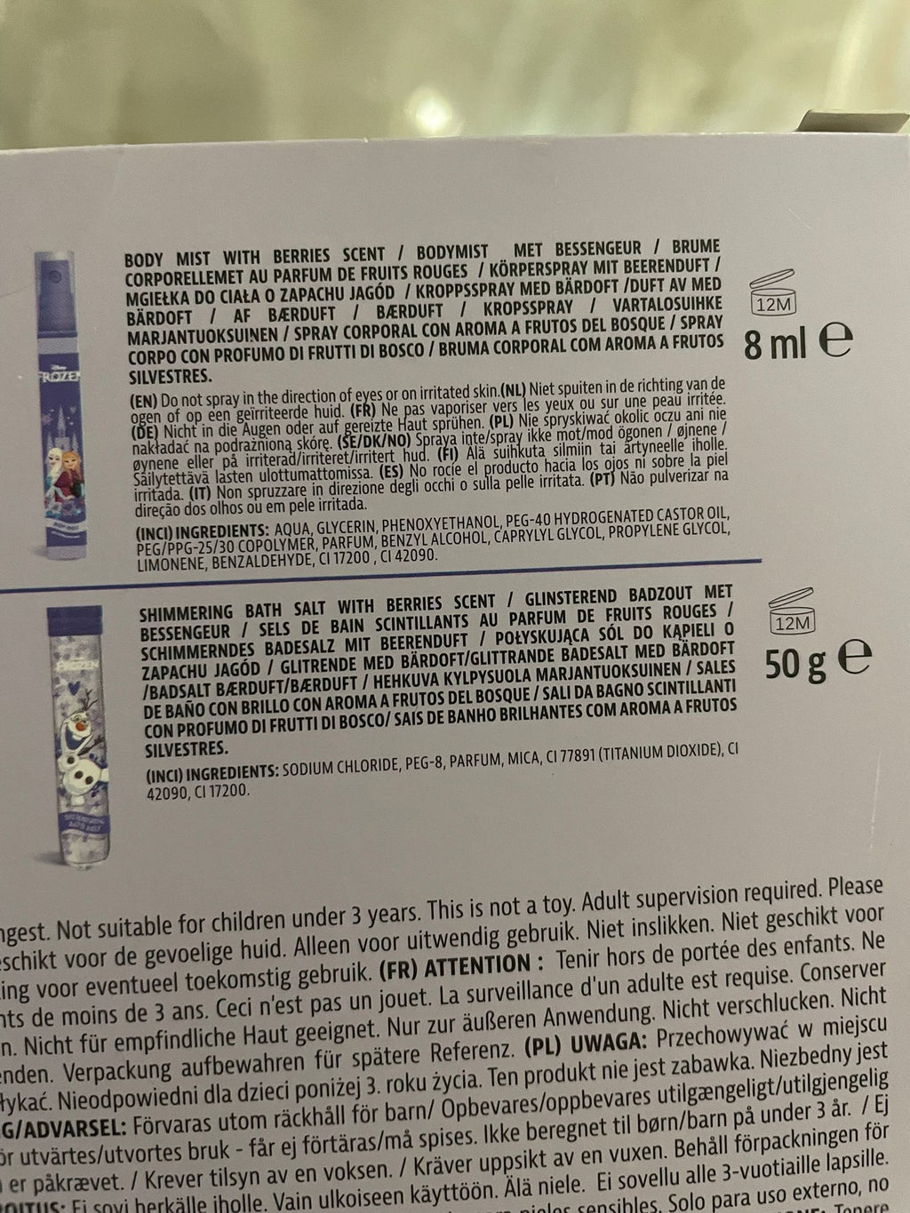 Set produse corp Frozen - Sence