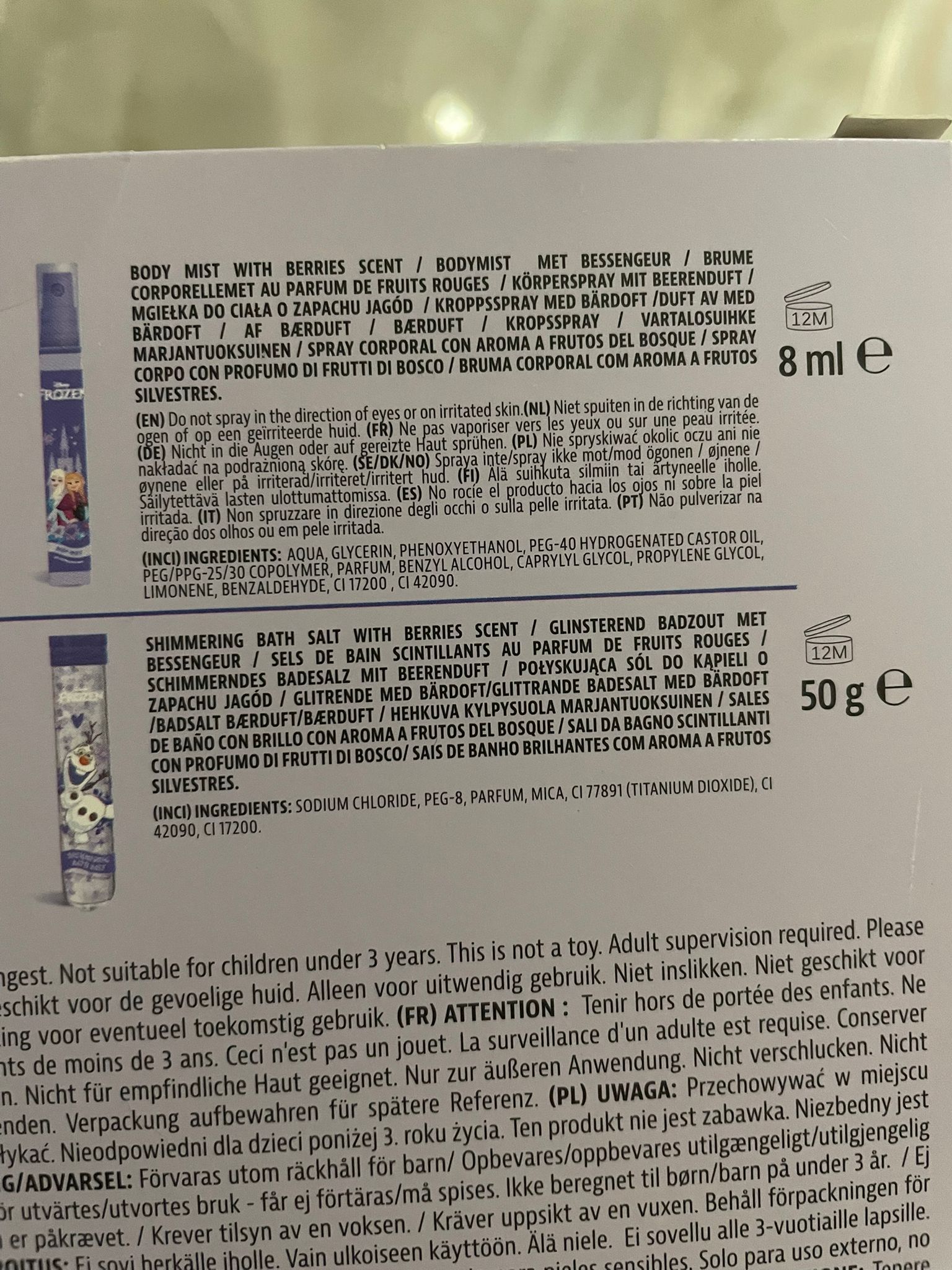 Set produse corp Frozen - Sence