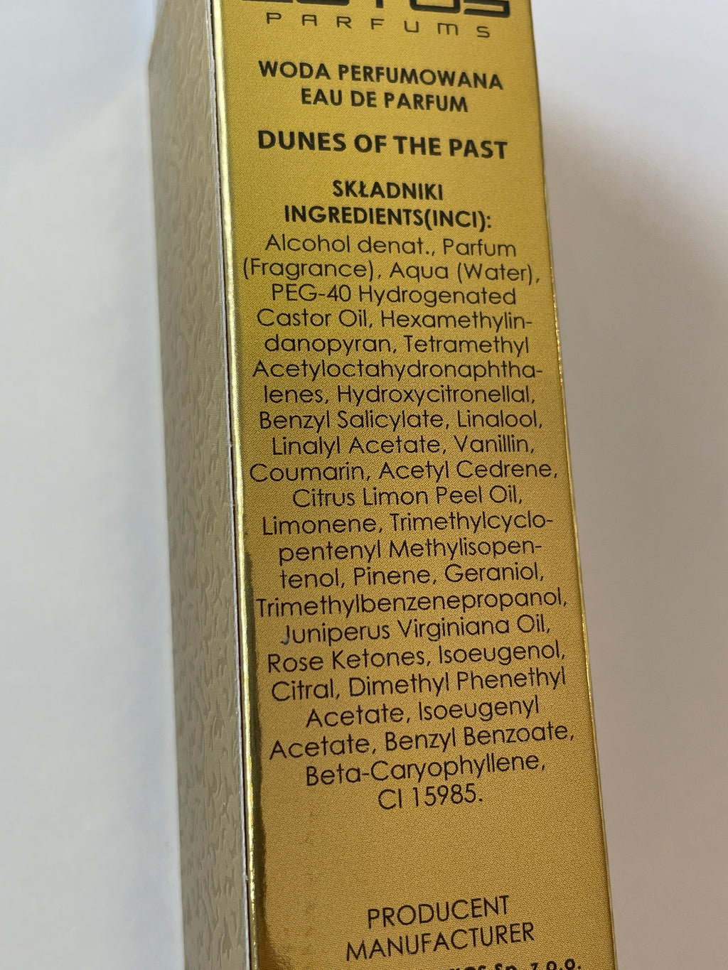 Parfum Dunes of the past Dubaj - LOTUS