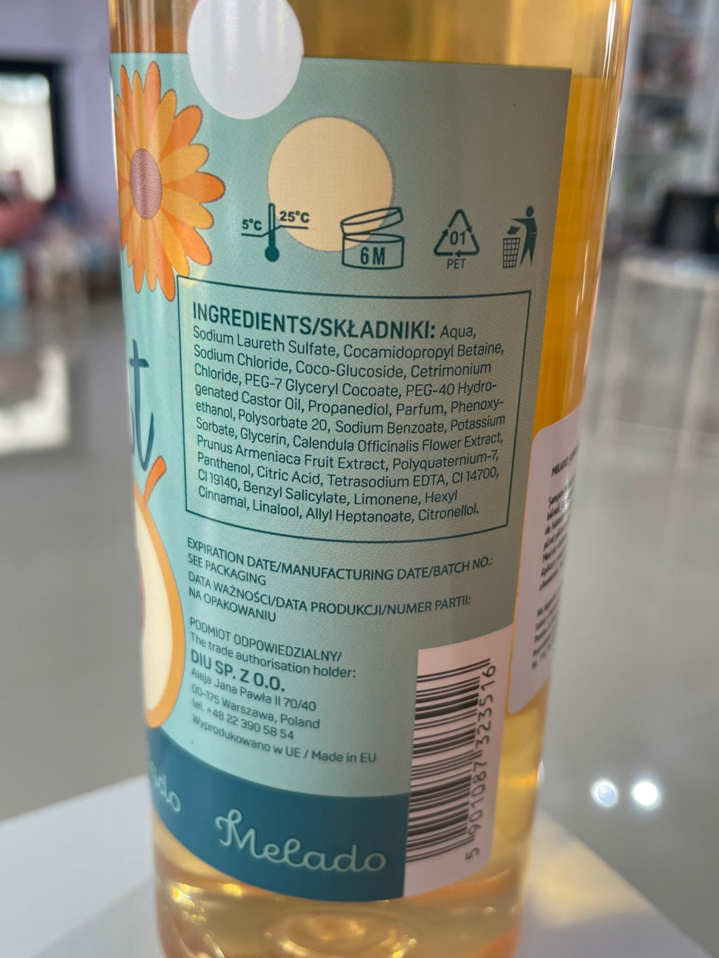 Sampon par uscat Galbenele si Caise - Melado