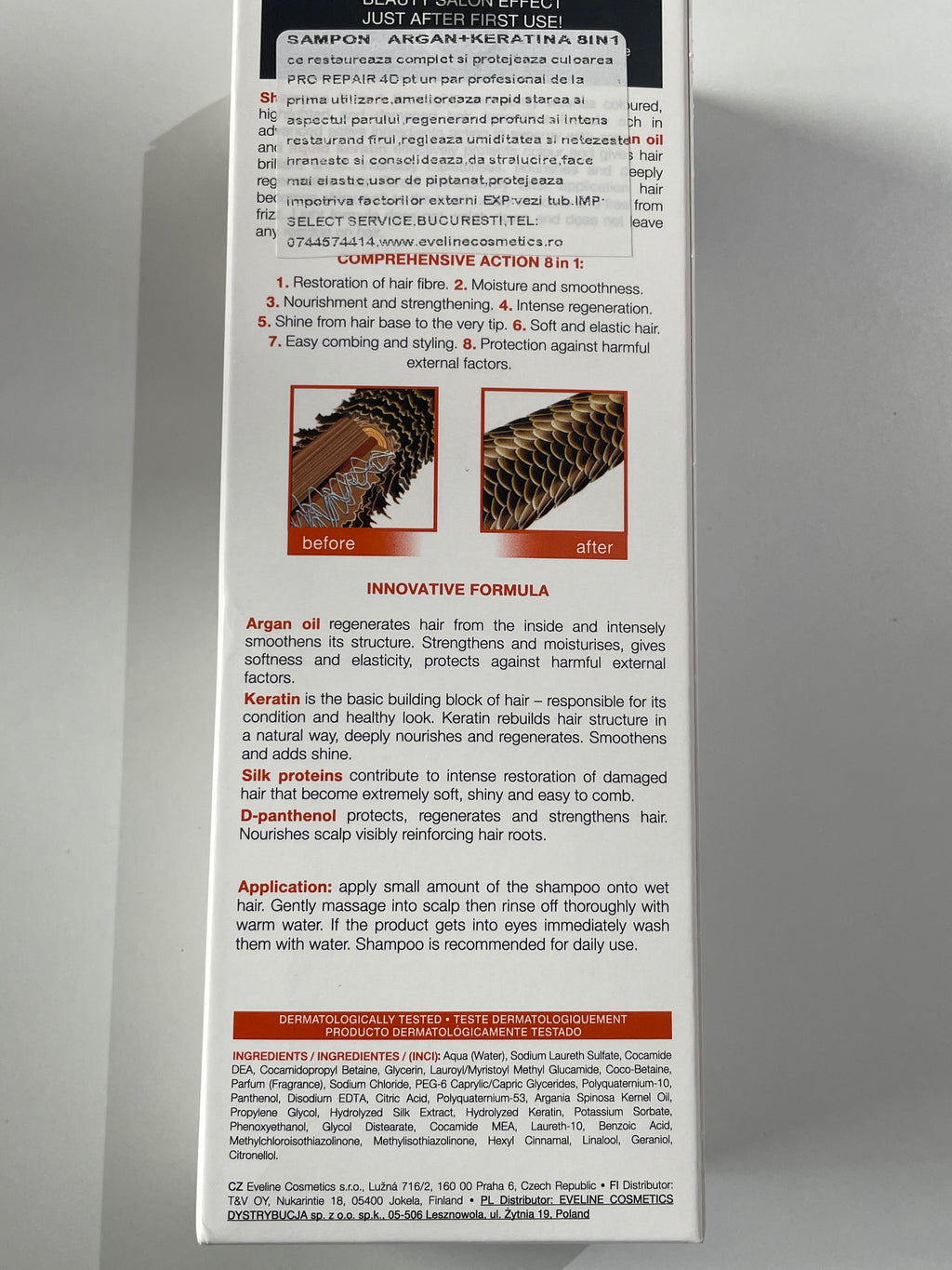 Sampon 8 in 1 Argan Keratine - Eveline C.