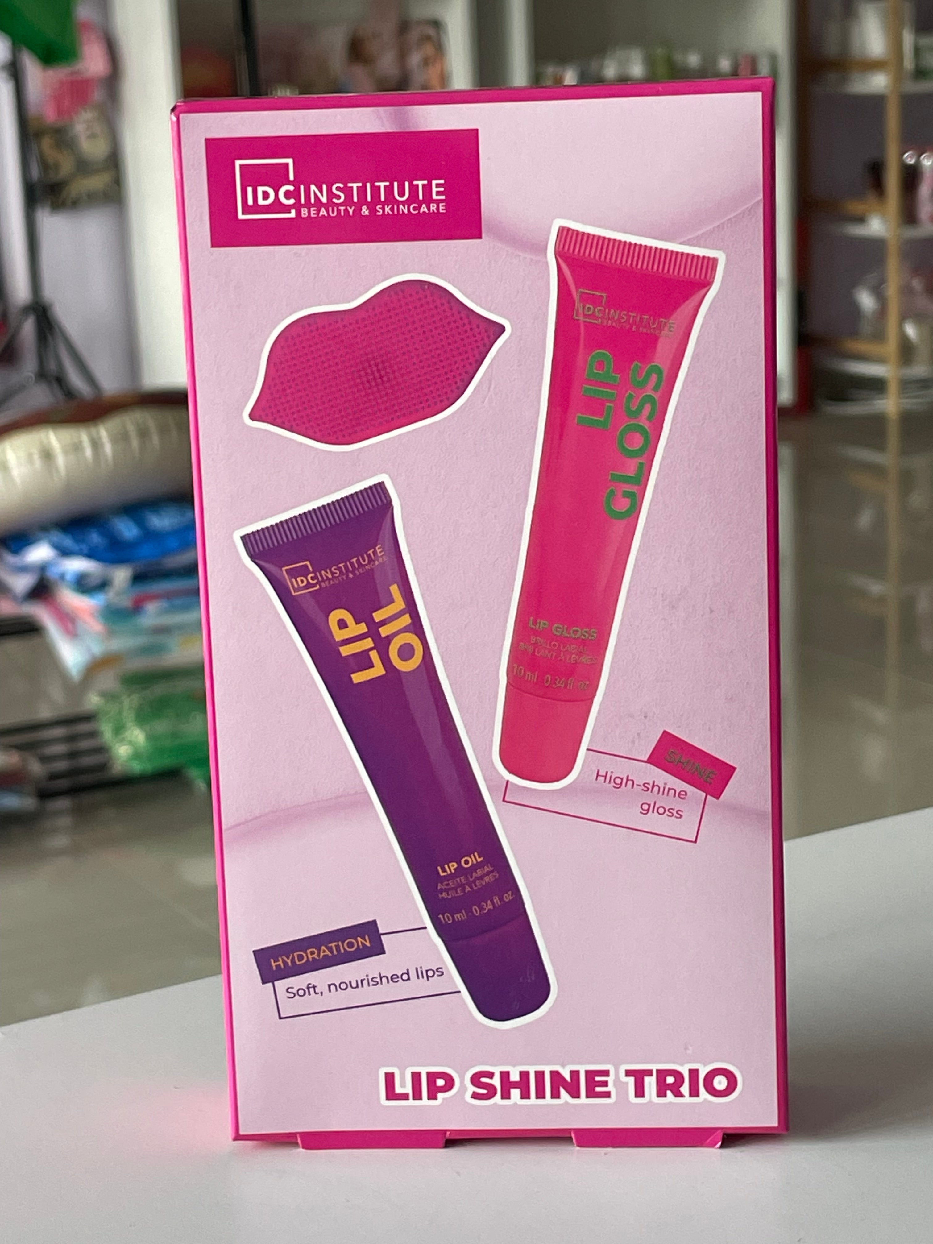 Set 3 produse buze Lip Shine Trio - IDC INSTITUTE
