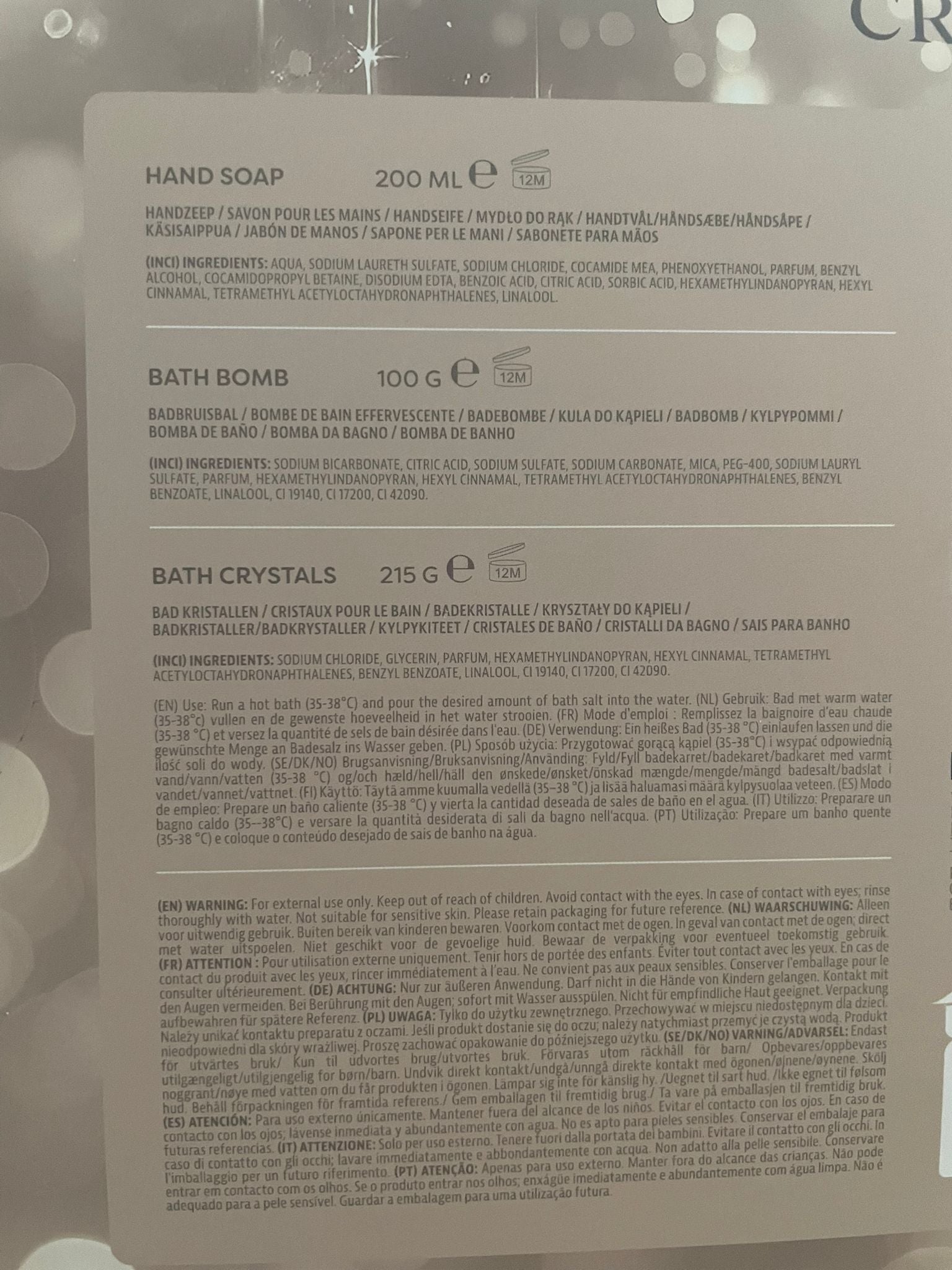 Champagne Crush Relaxing Kit - Sence