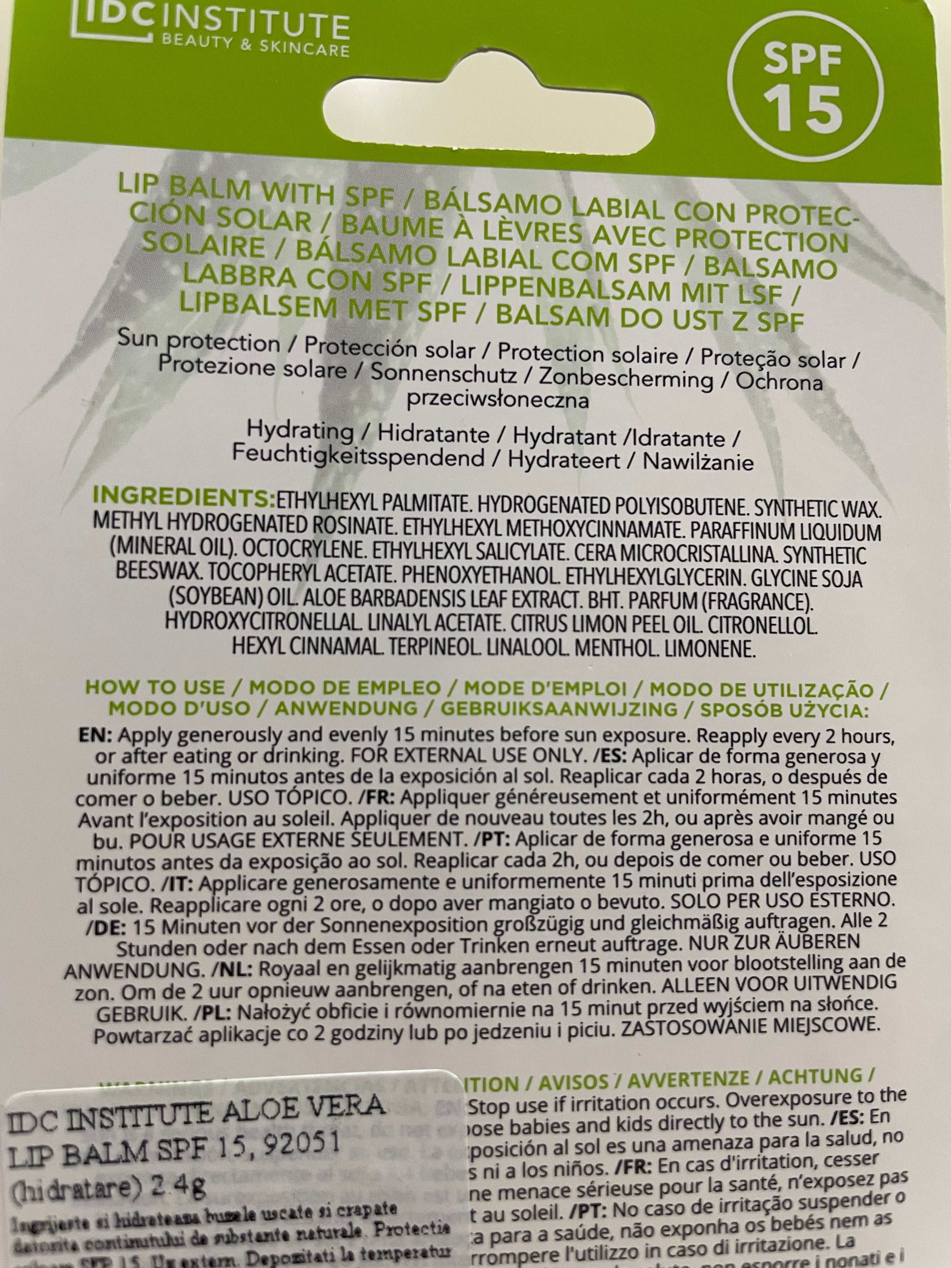 Balsam buze SPF 15 - IDC Institute