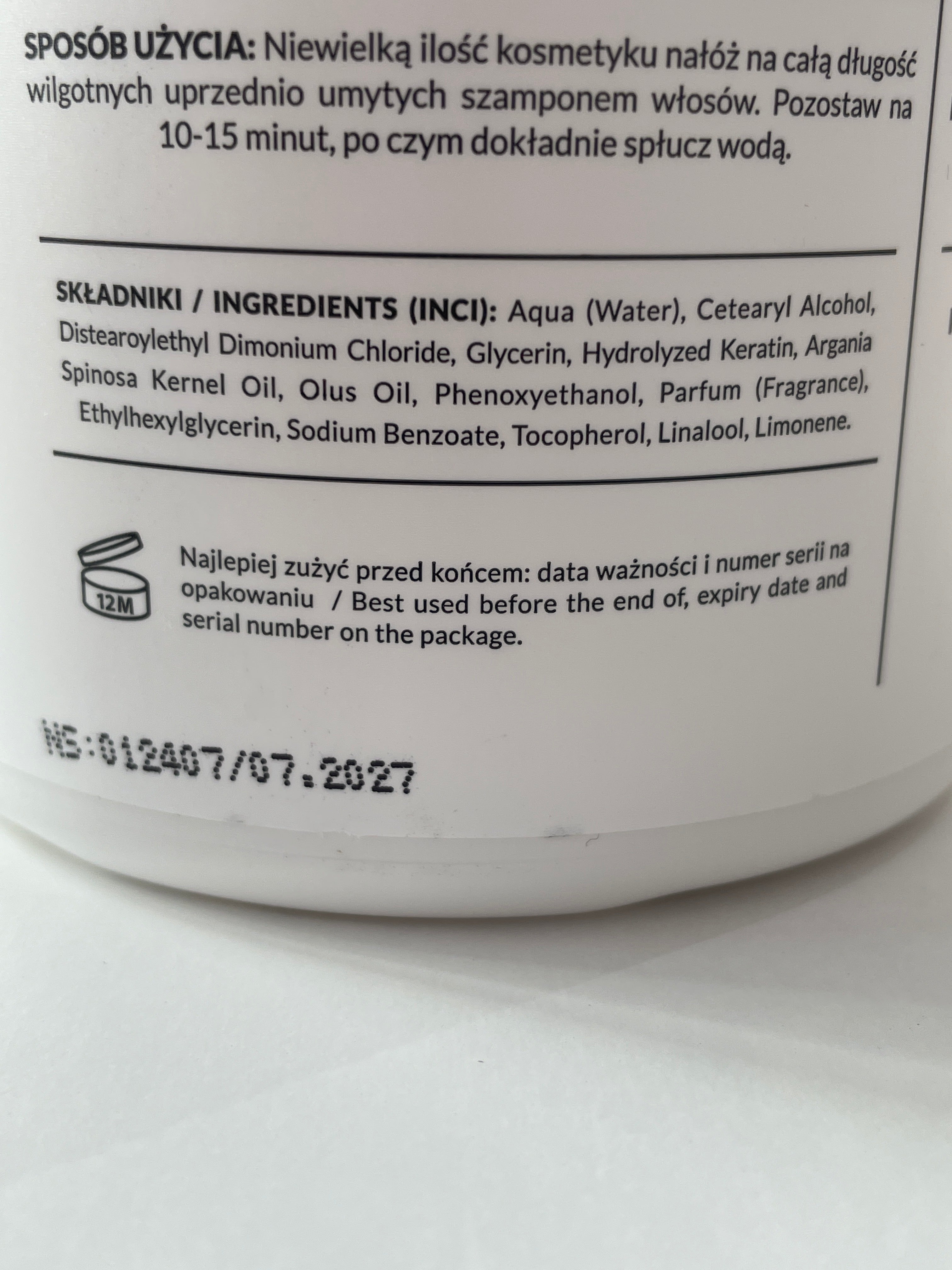 Masca pentru par Keratina Hairboost - REVERS