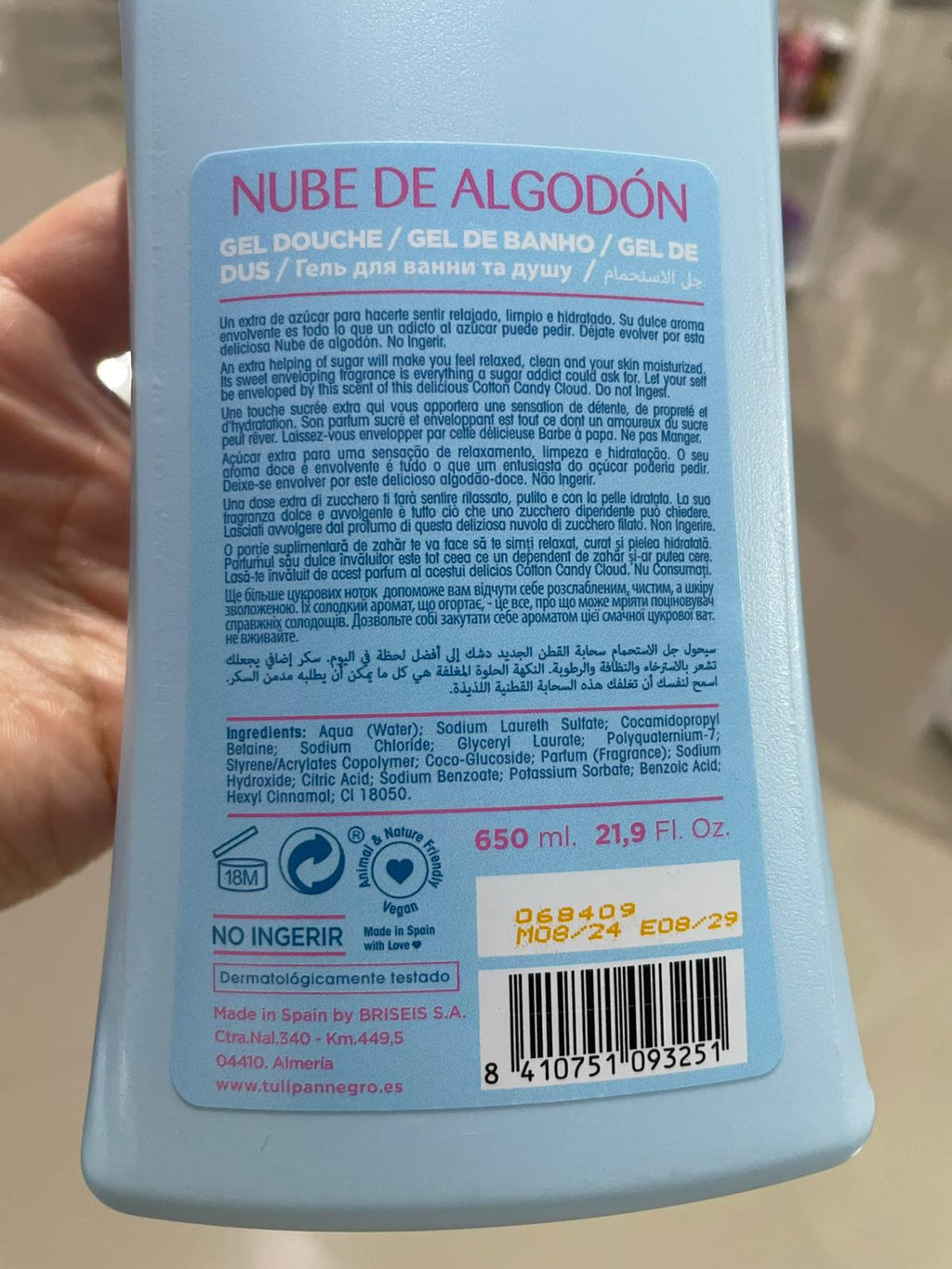 Gel de dus Nube de Algodon - Tulipan Negro