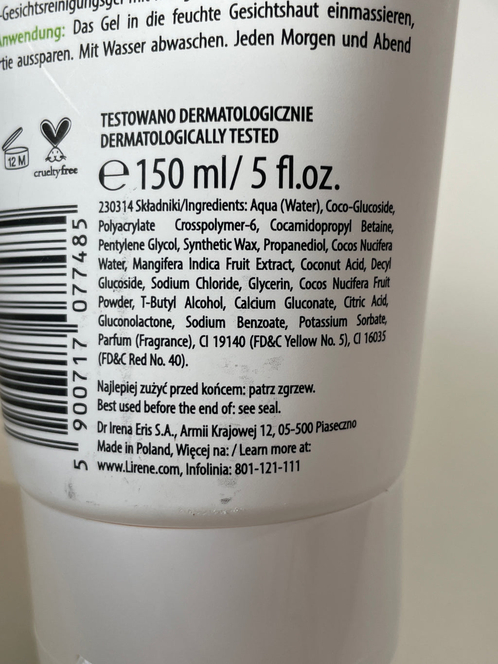 Gel de curatare cu efect de peeling Mango - LIRENE