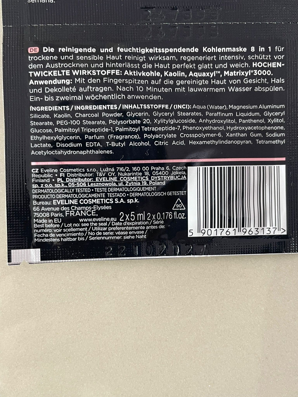 Masca fata Hydra deep Detox -  Eveline Cosmetics