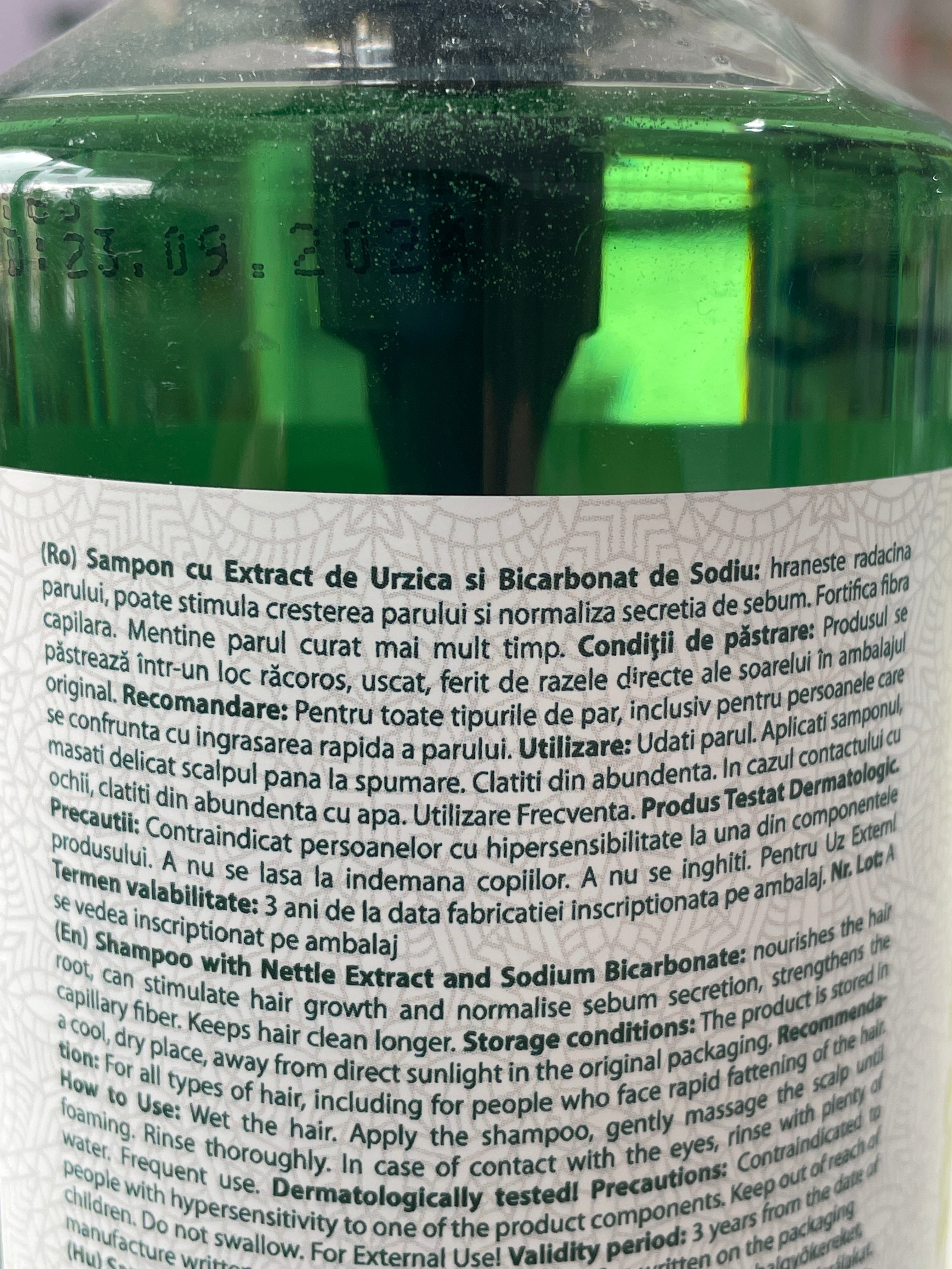 Sampon cu urzica si bicarbonat - EPIDERM