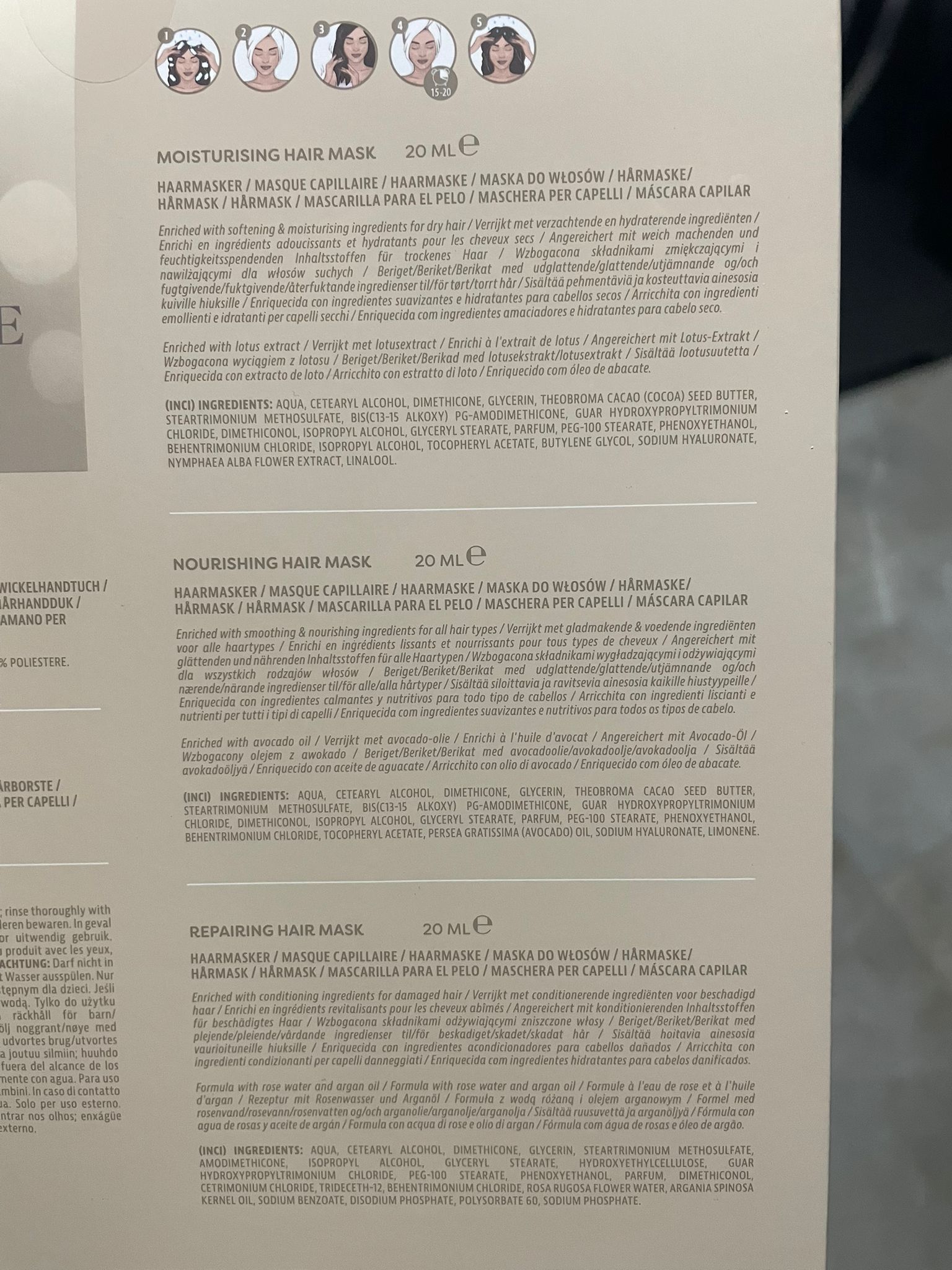 Set Champagne Crush hair mask kit - Sence