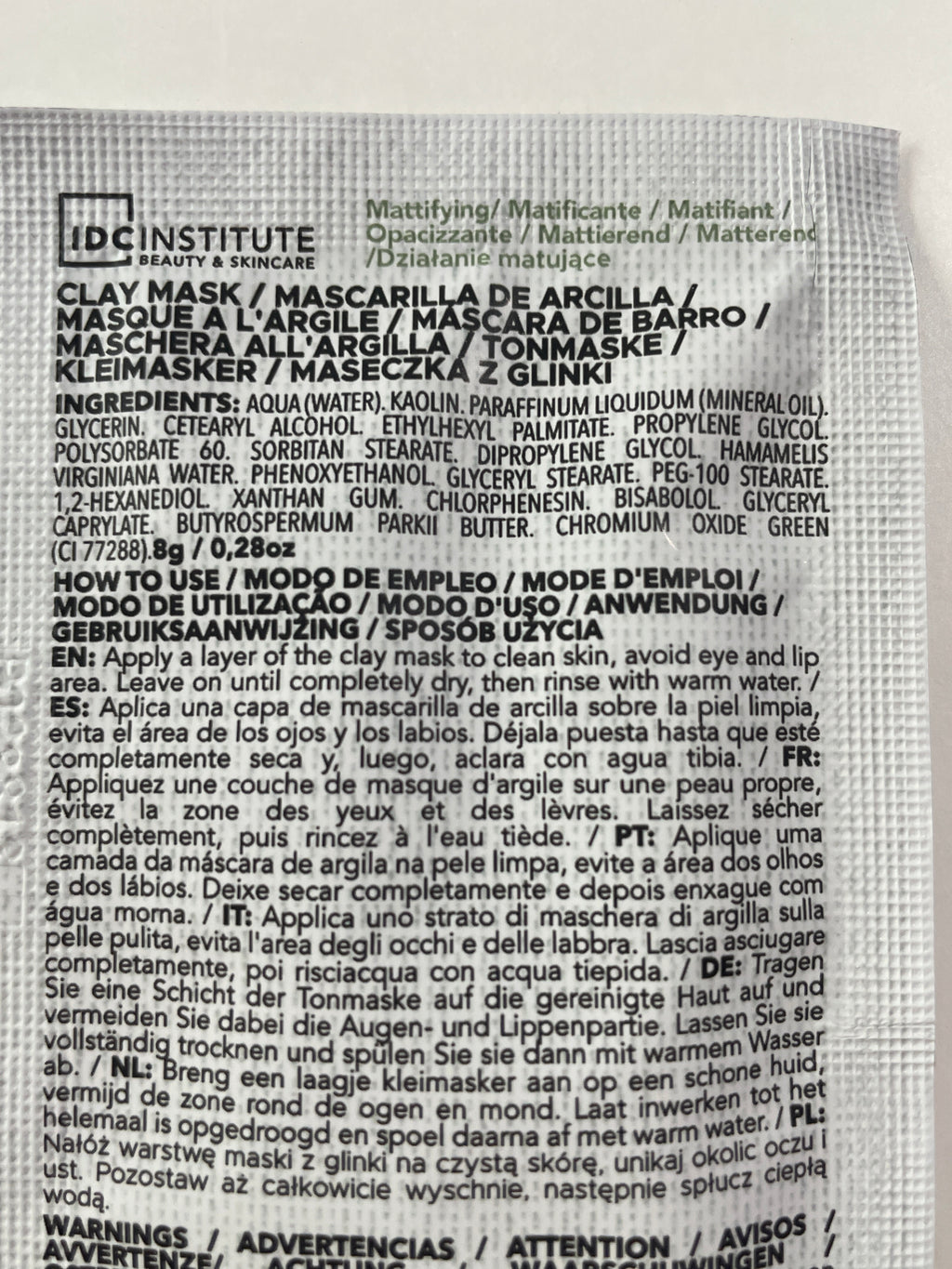 Green Clay Mask - IDC INSTITUTE