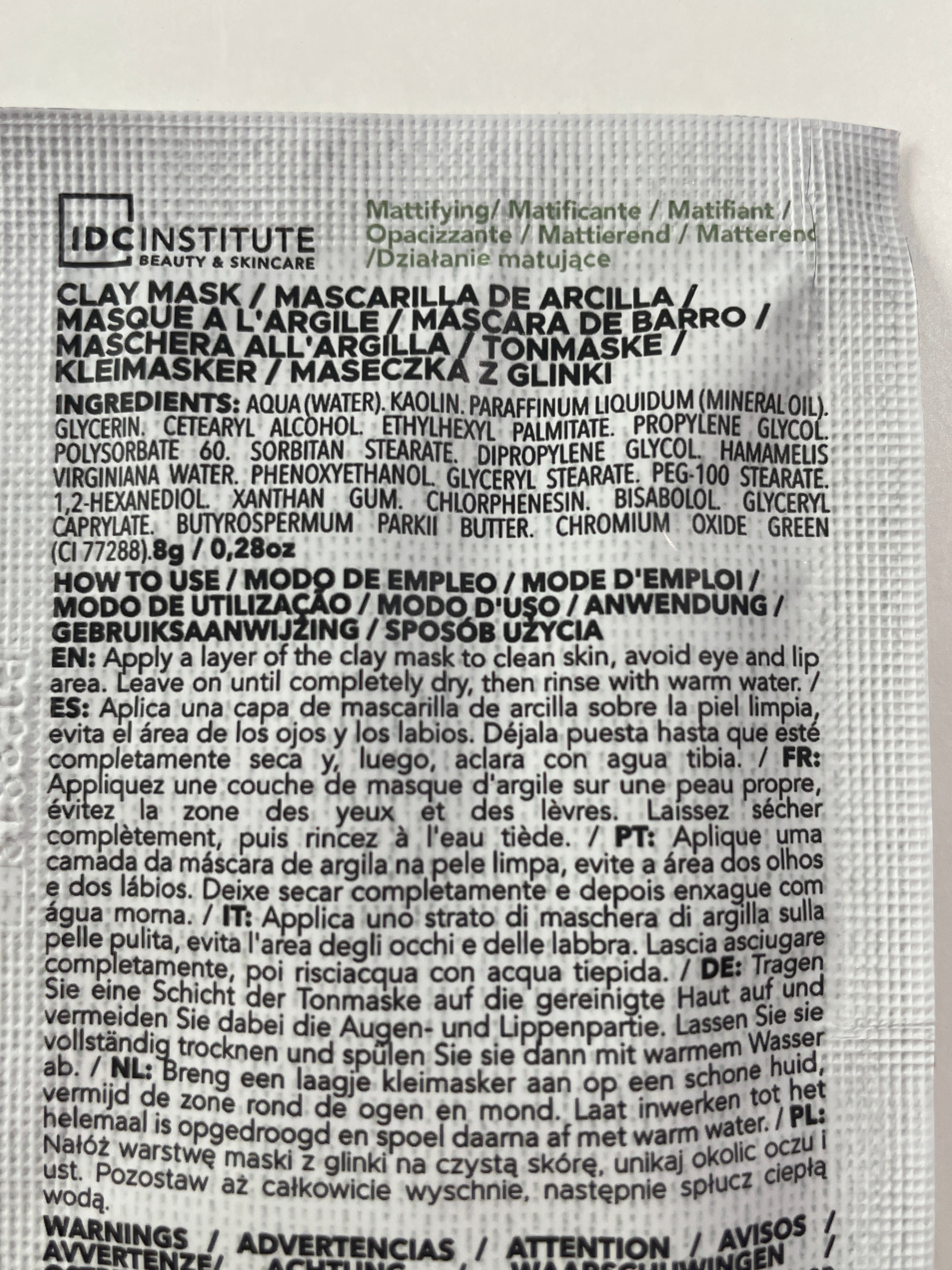 Green Clay Mask - IDC INSTITUTE