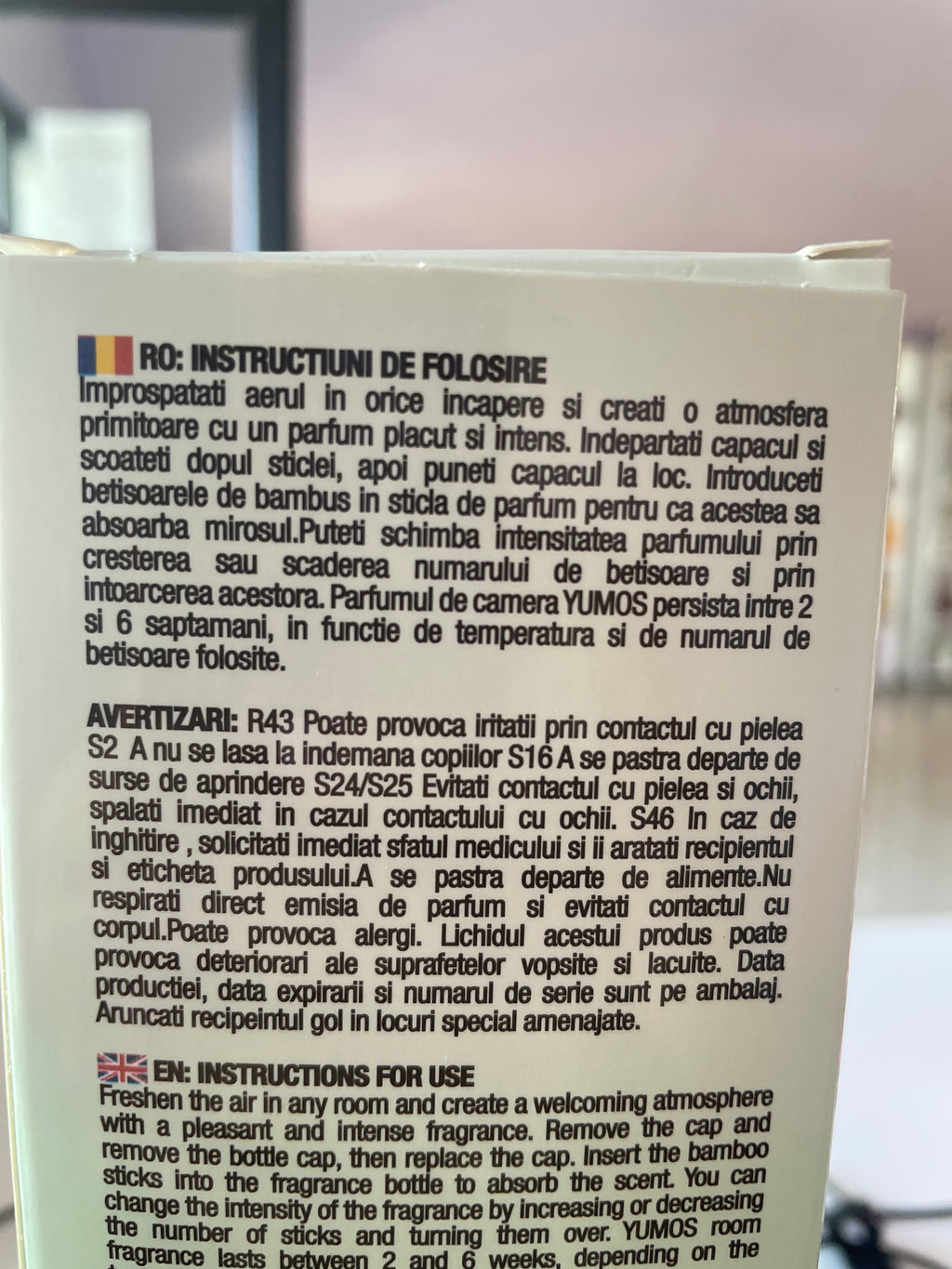 Difuzor odorizant Lacramioare - YUMOS