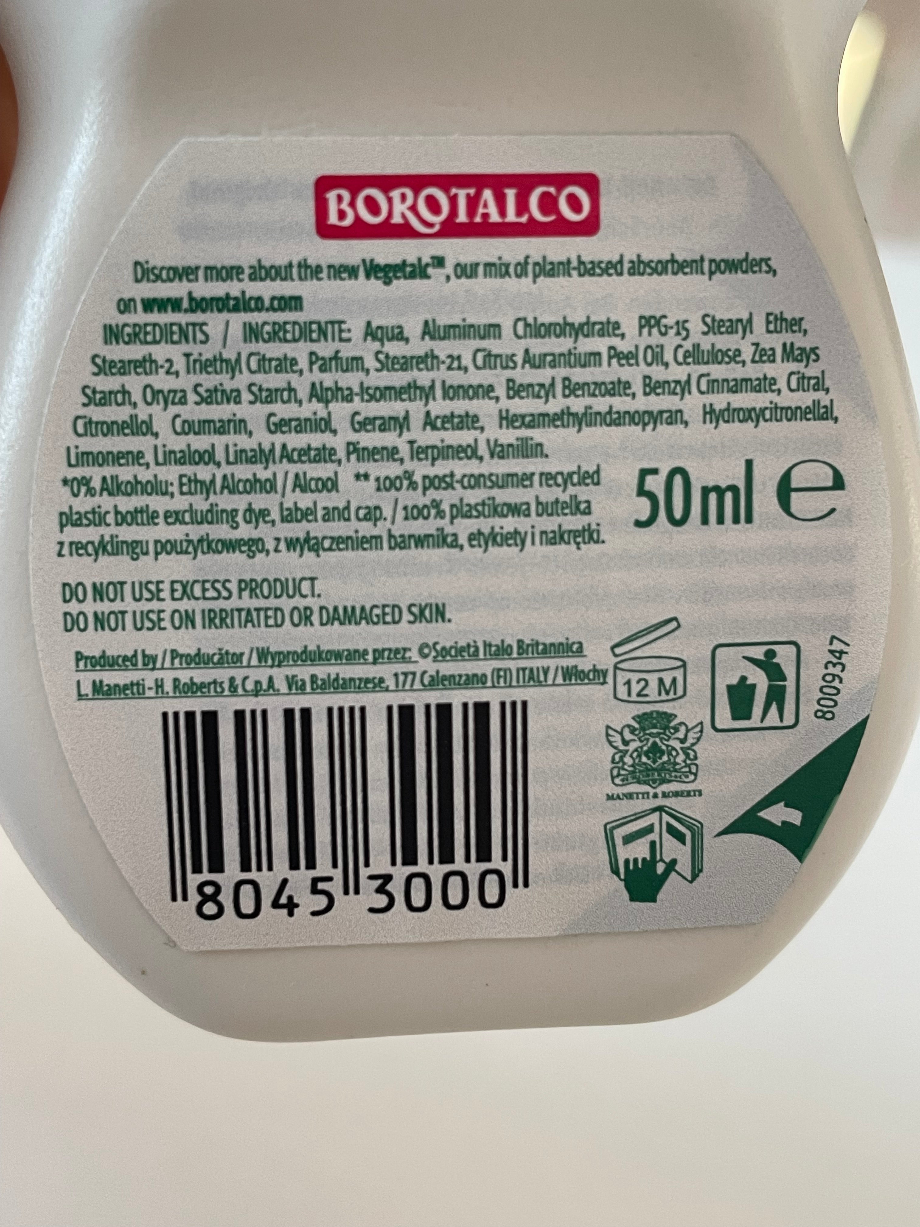 Roll-on deodorant Original - BOROTALCO