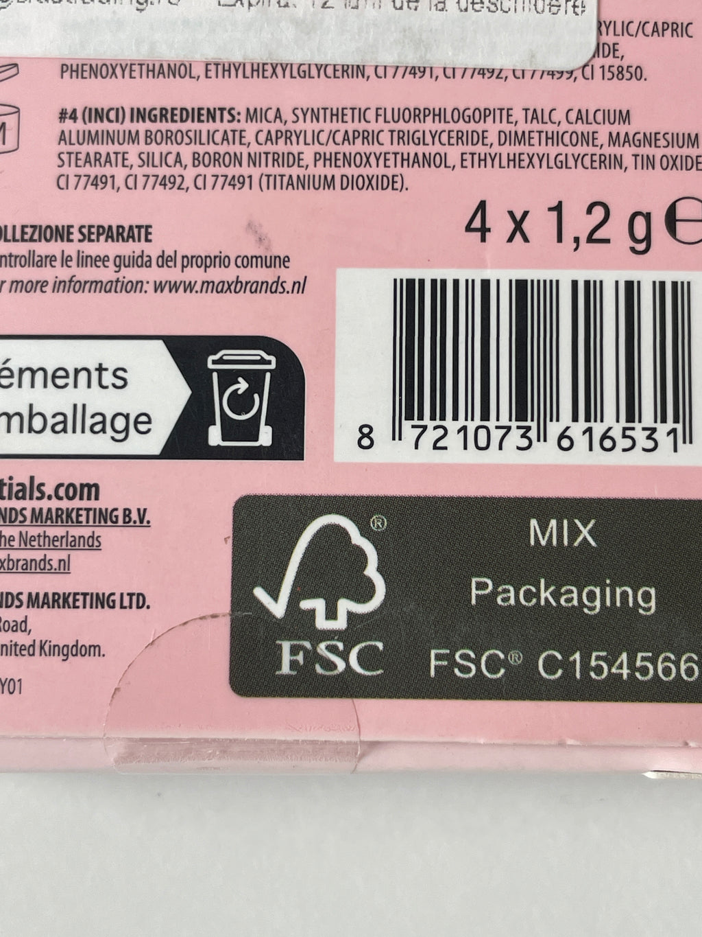 Mini paleta machiaj Dazzling Brown - SENCE