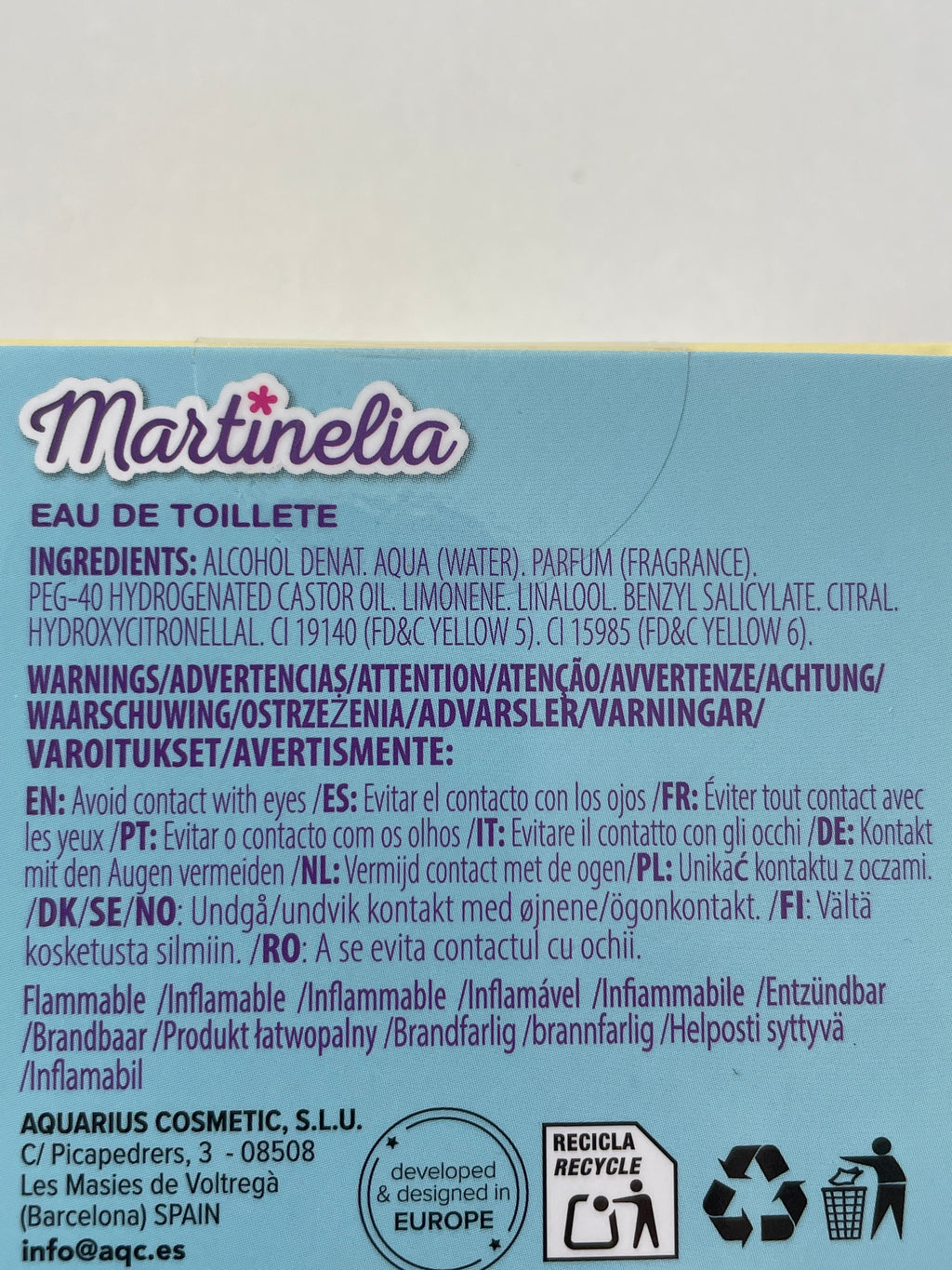 Apa de toaleta Yummy - MARTINELIS