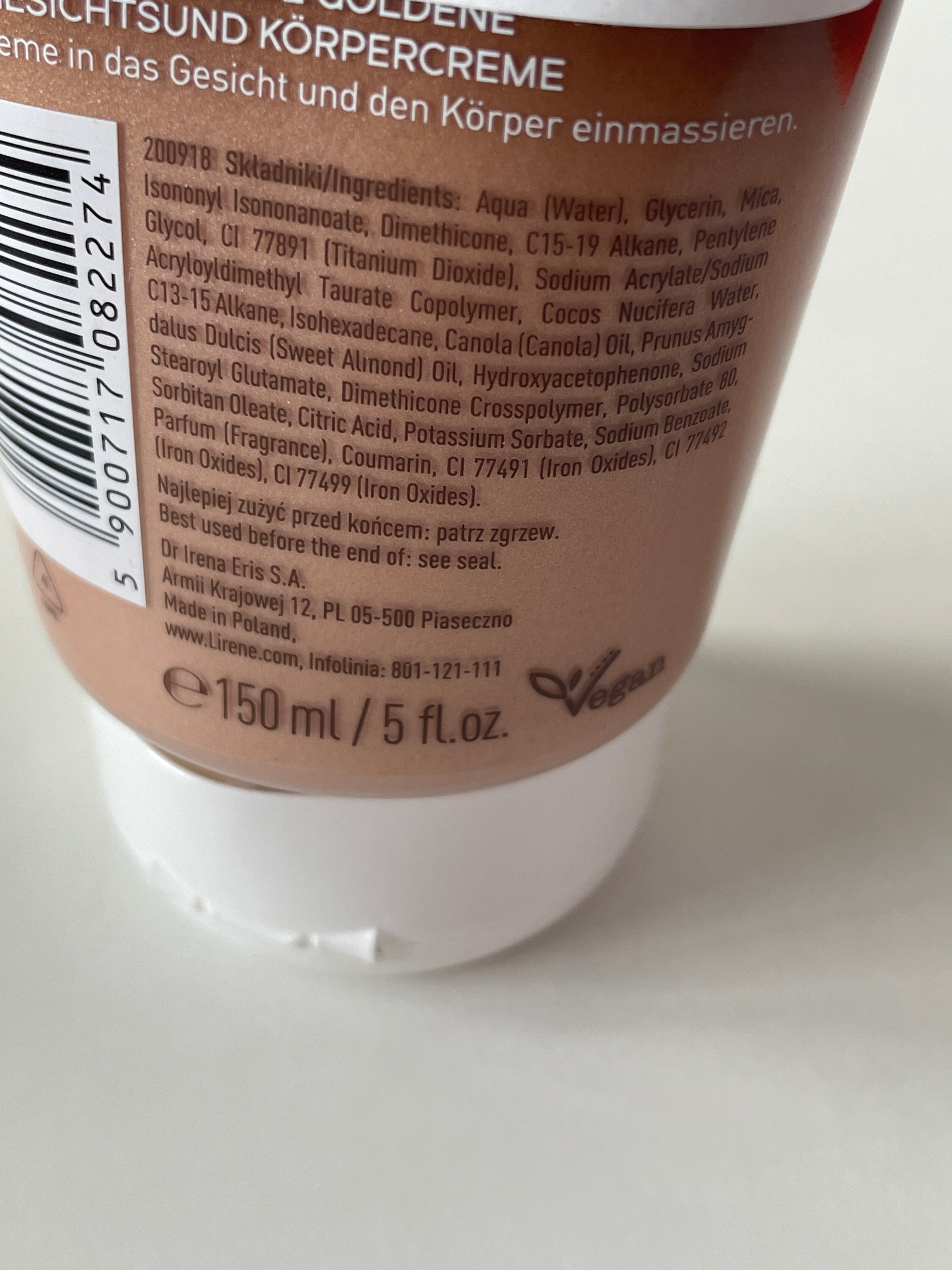 Crema iluminatoare Coconut Shine - LIRENE