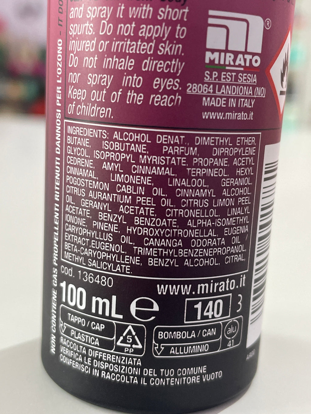 Body deo spray Certezza - Malizia
