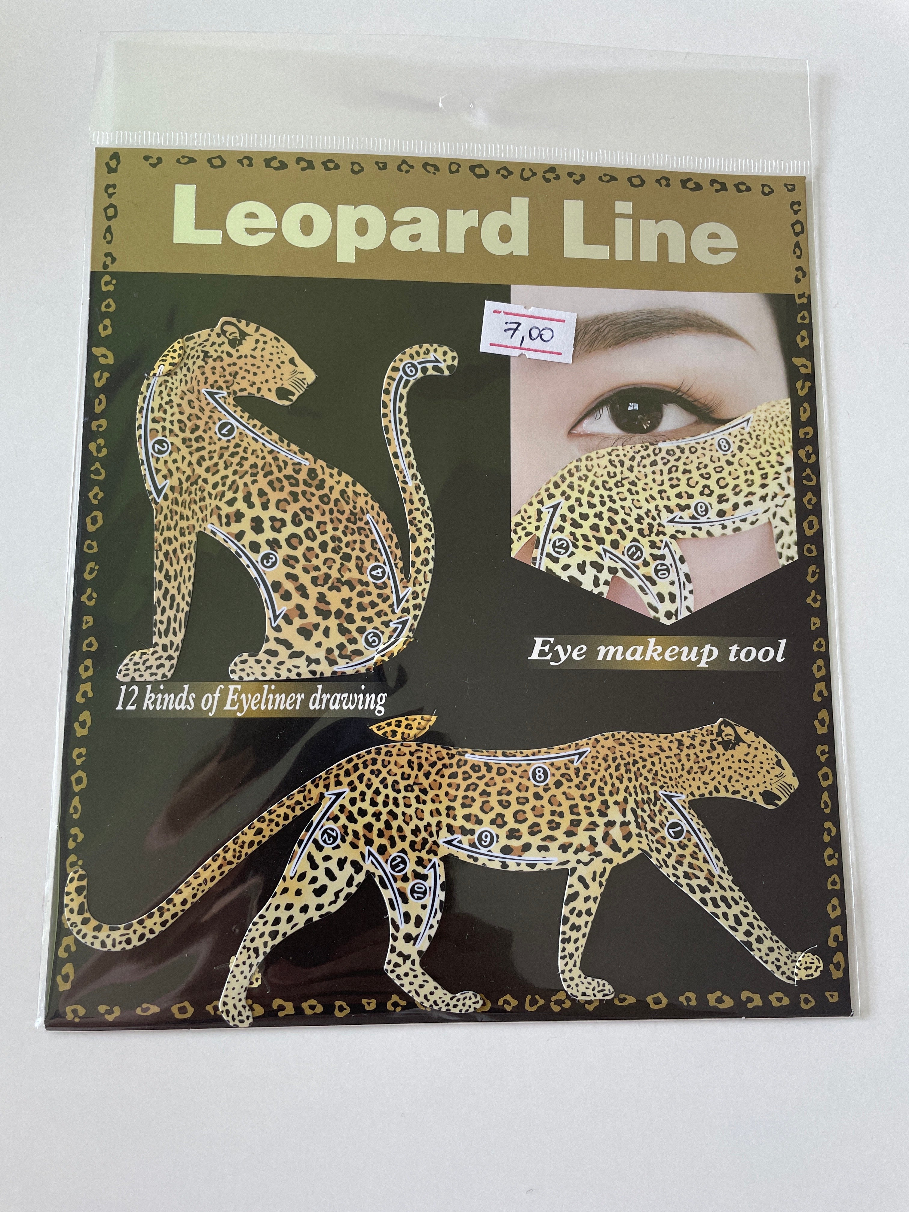 Sablon leopard pentru line de tus