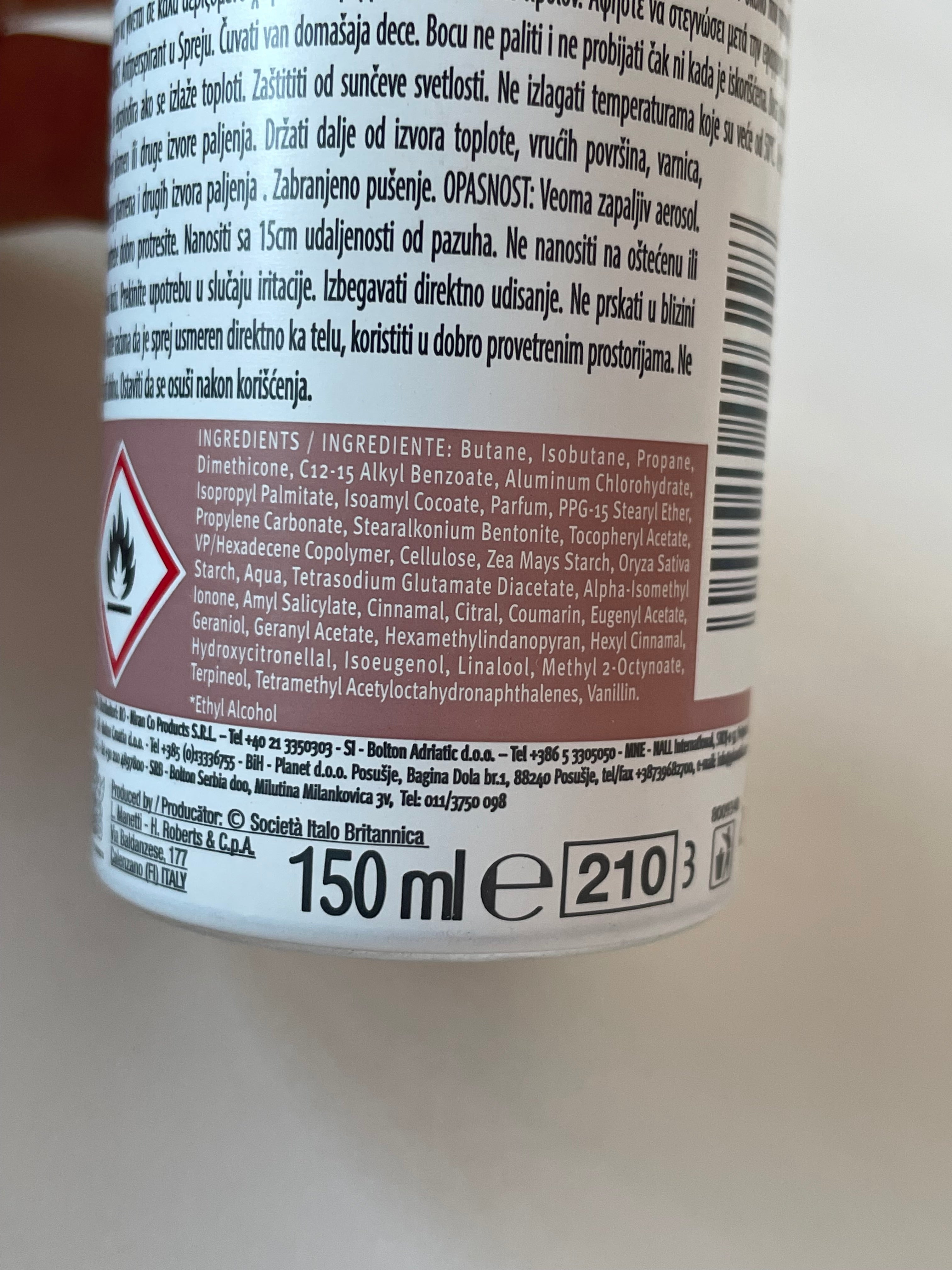 Deodorant Invisible Powdery Scent - BOROTALCO