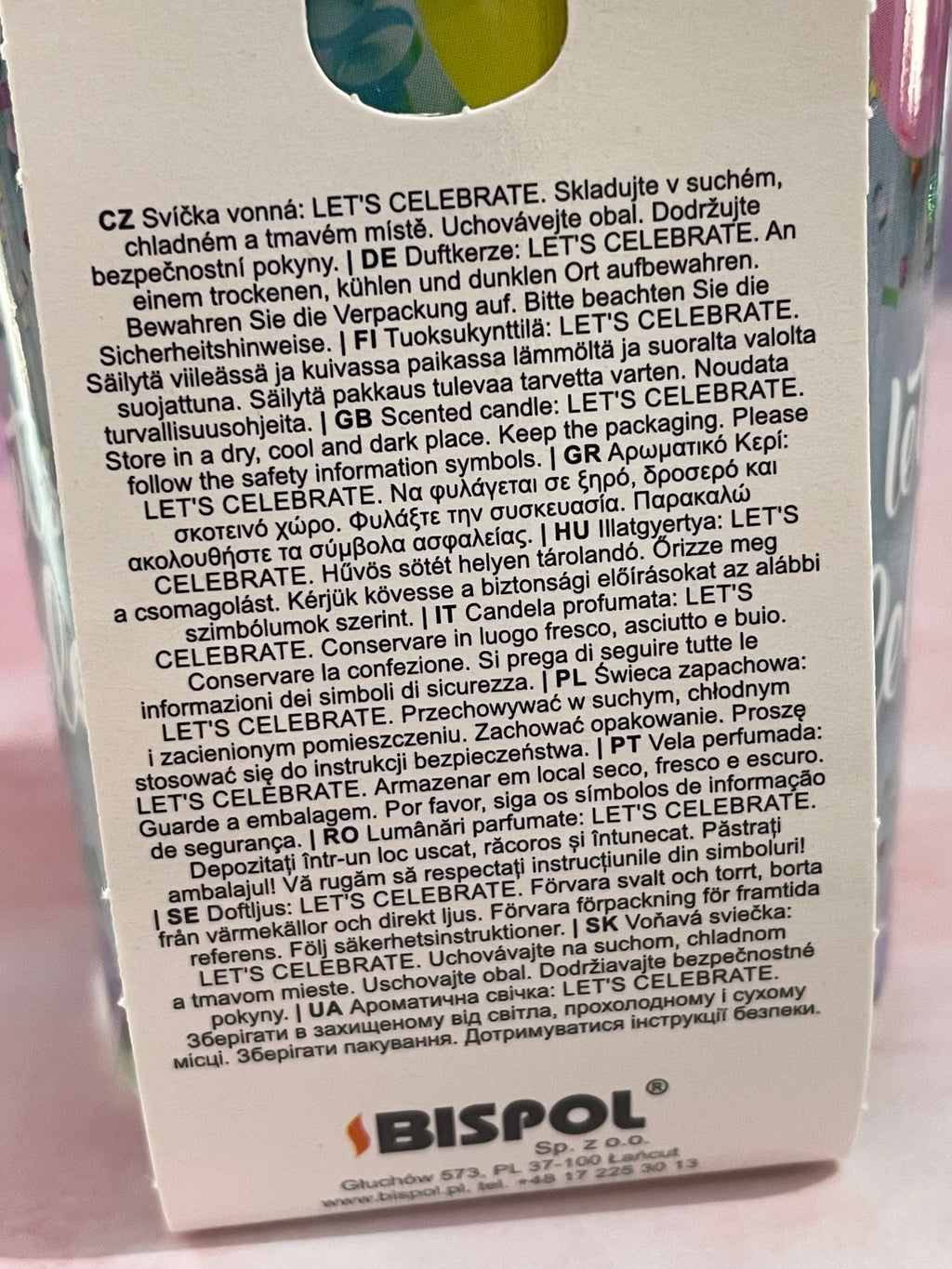 Lumanare parfumata Let's Celebrate