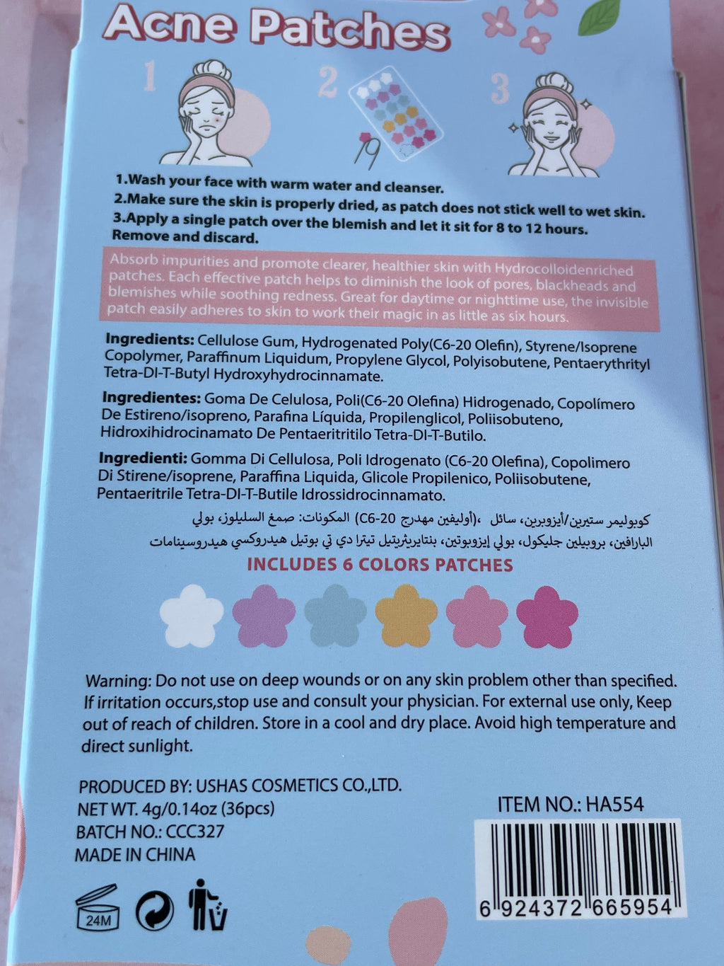 Patch antiacneici - Ushas