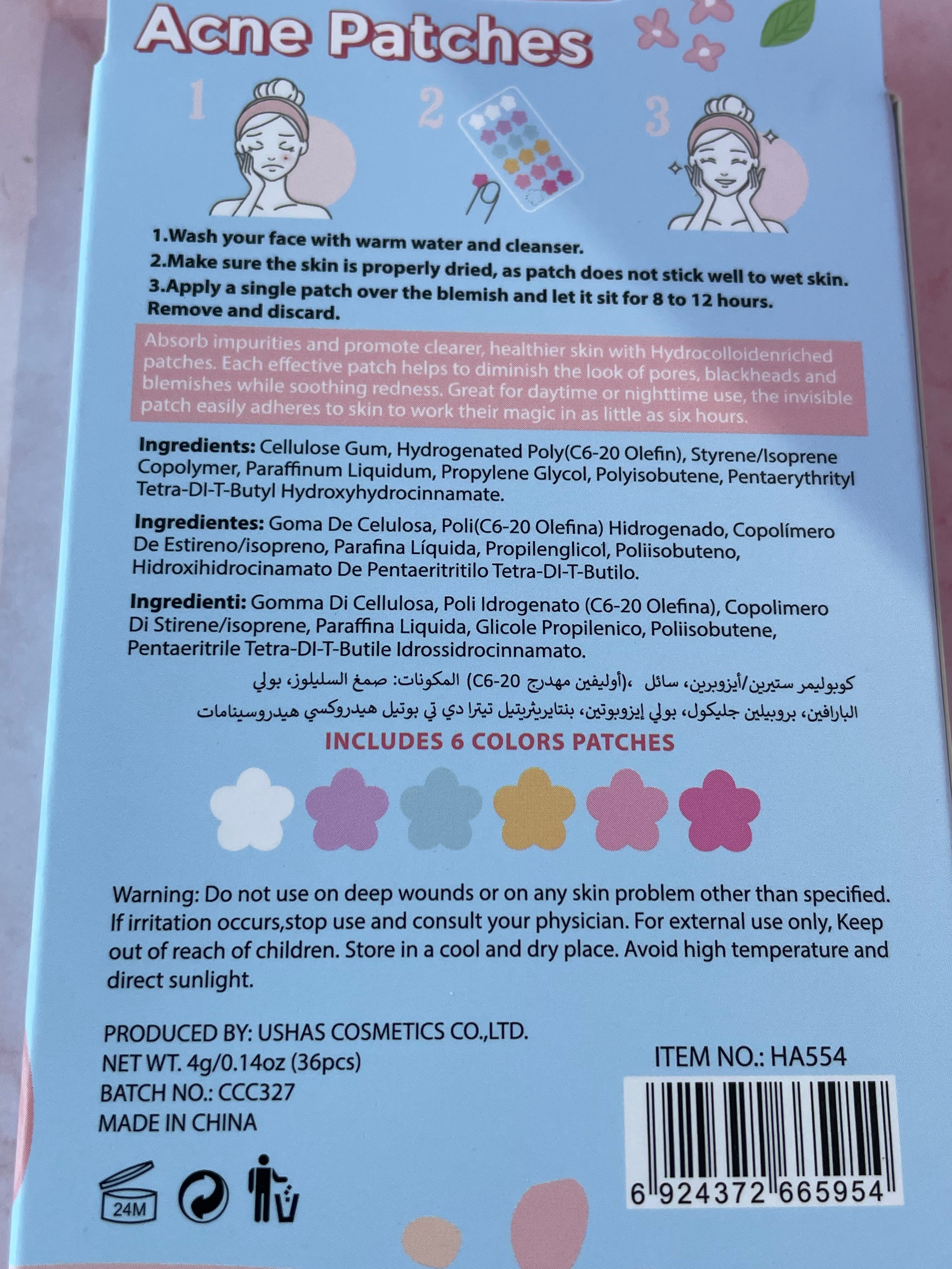 Patch antiacneici - Ushas