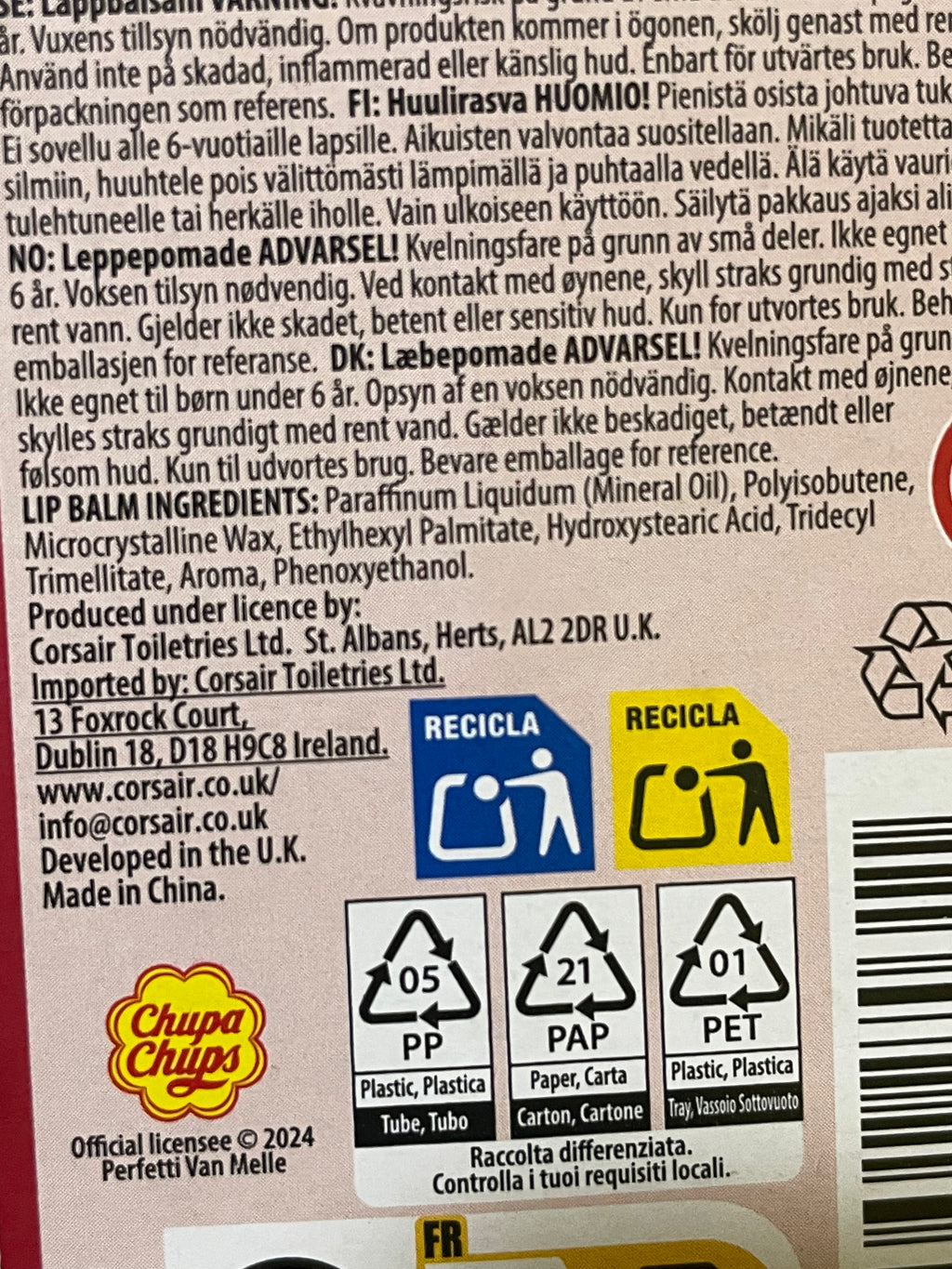 Chupa Chups Lippenbalsam Wassermelone