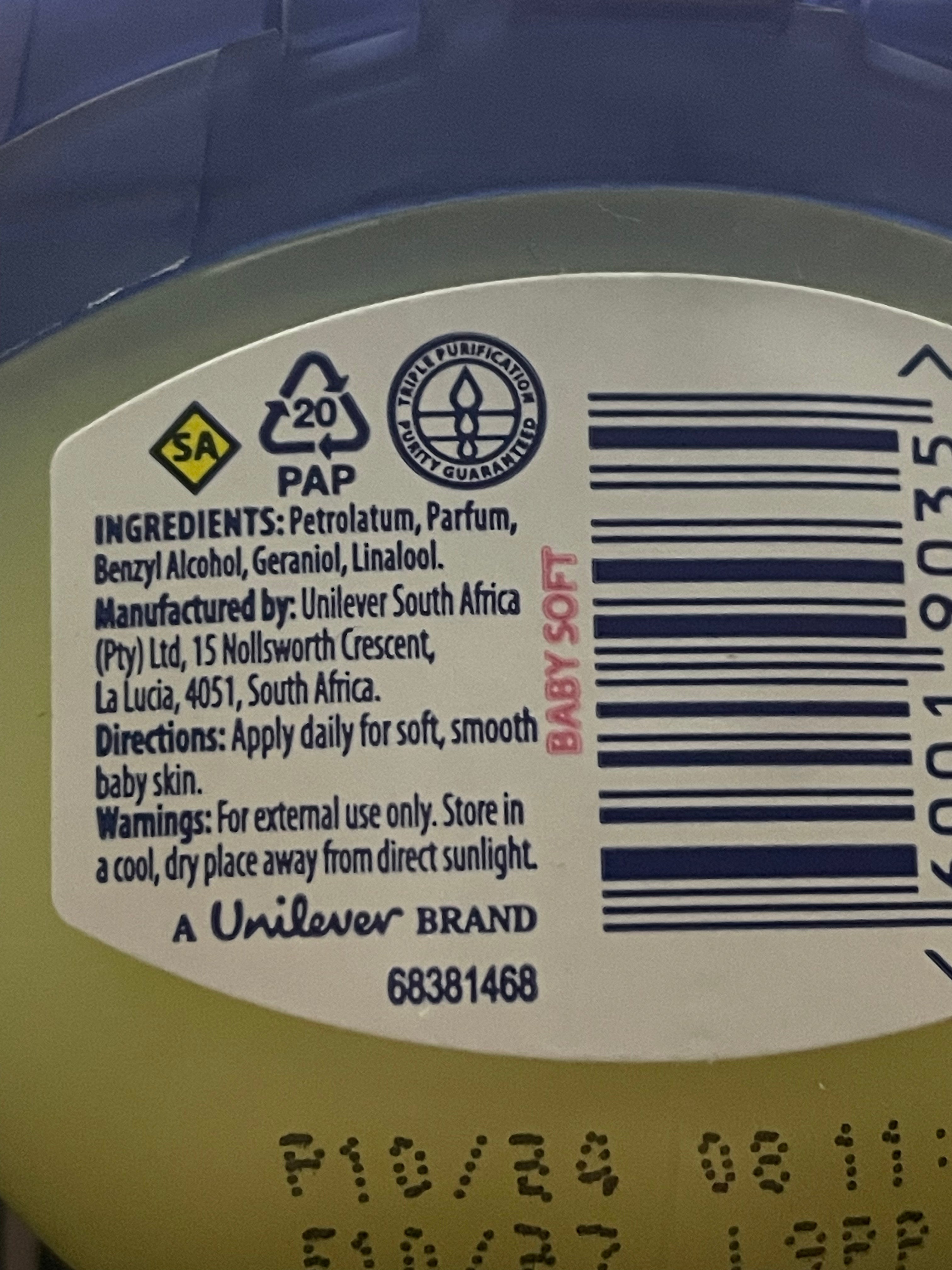 Vaseline BlueSeal Baby