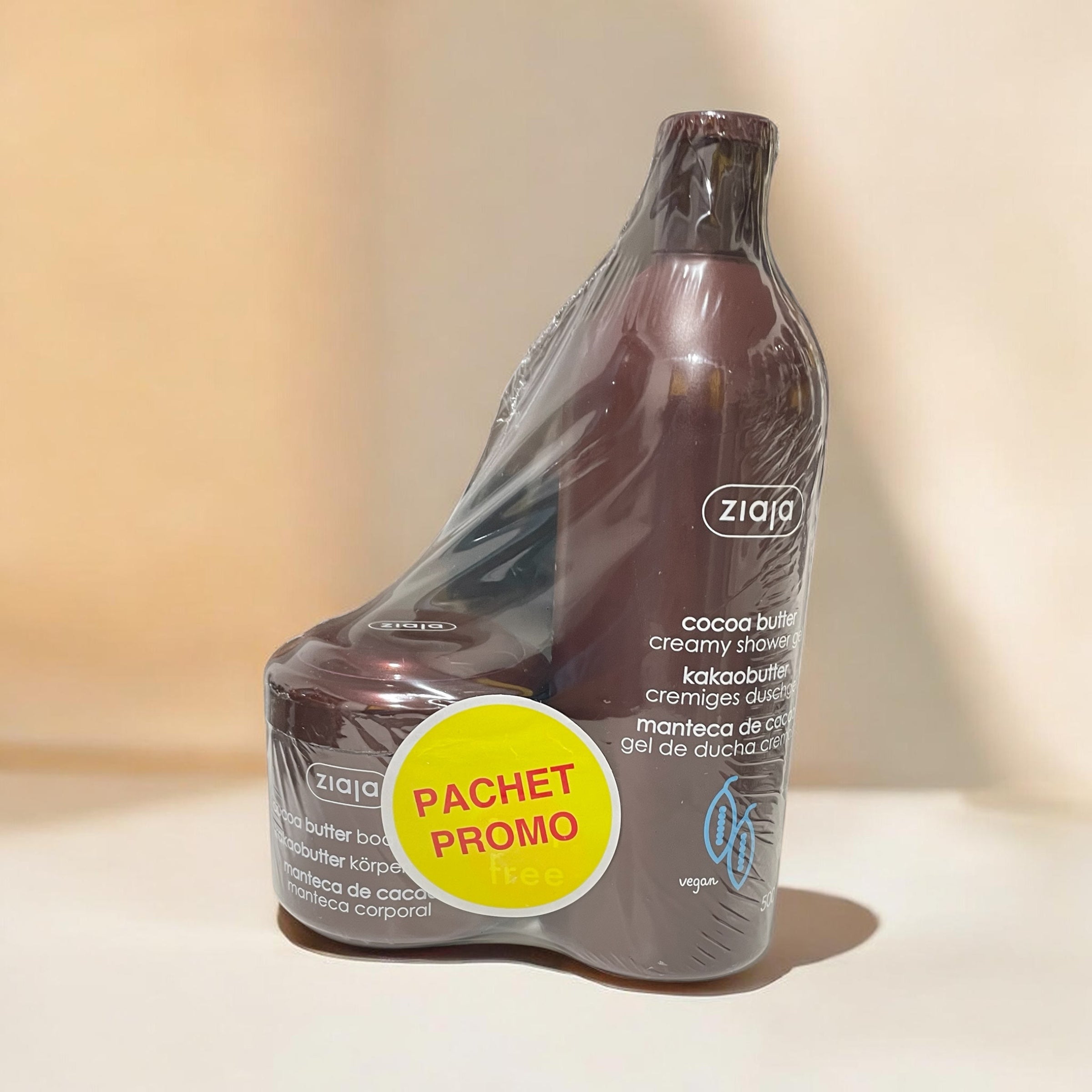 Pachet PROMO ZIAJA - unt corp + gel dus COCOA butter