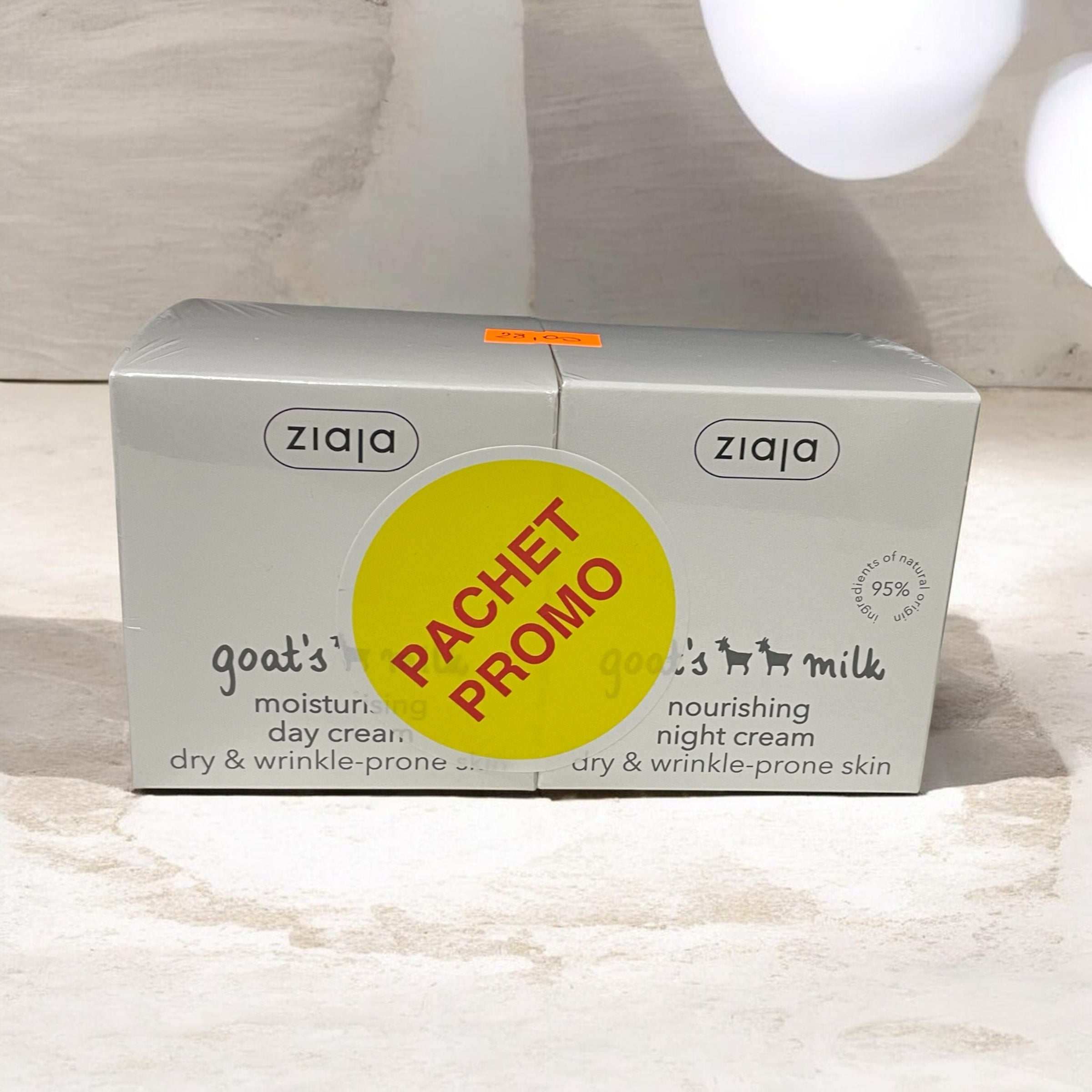 Pachet PROMO ZIAJA - Set 2 creme fata cu lapte de capra