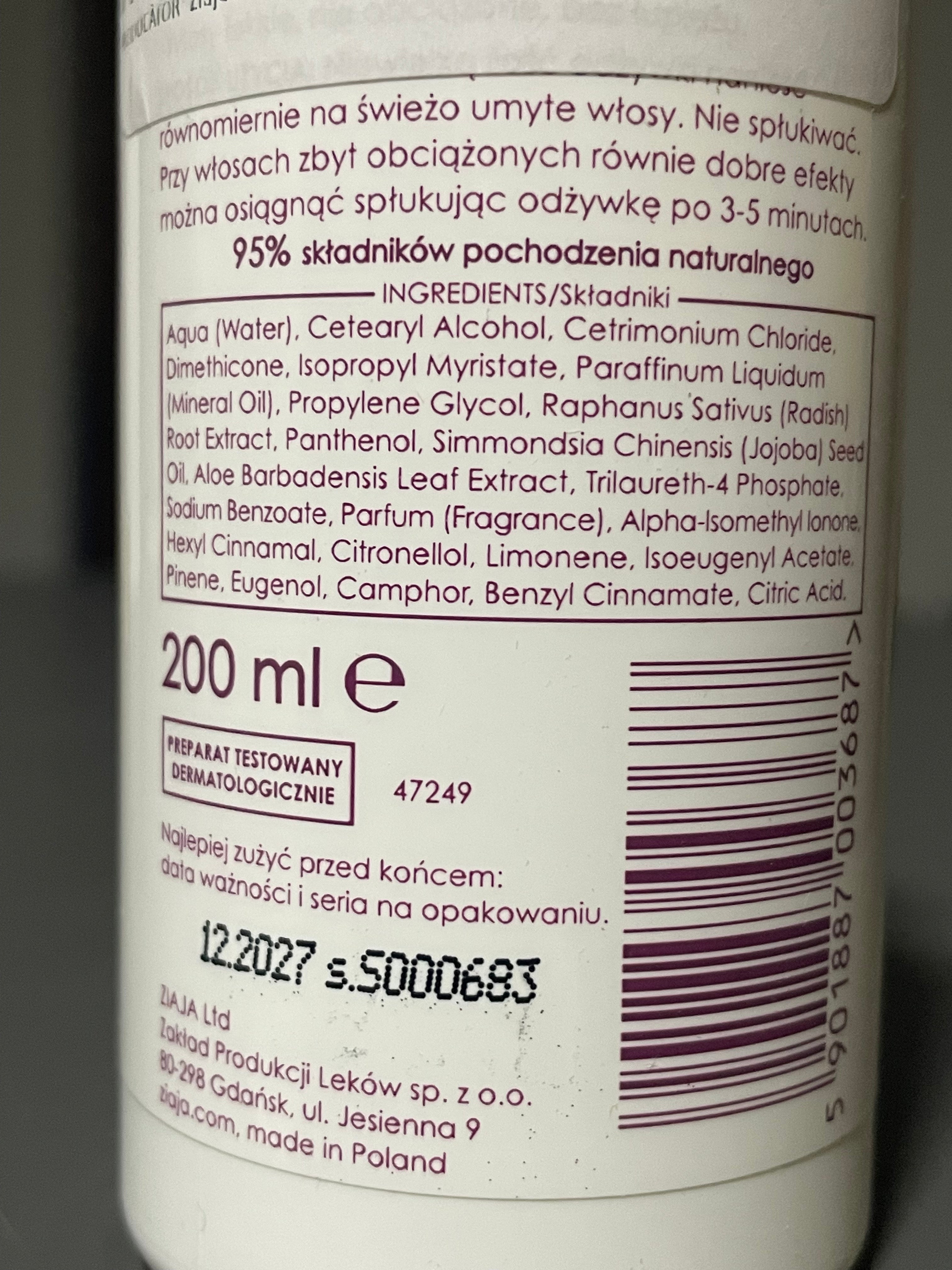 Balsam antimatreata cu ridichie neagra- ZIAJA