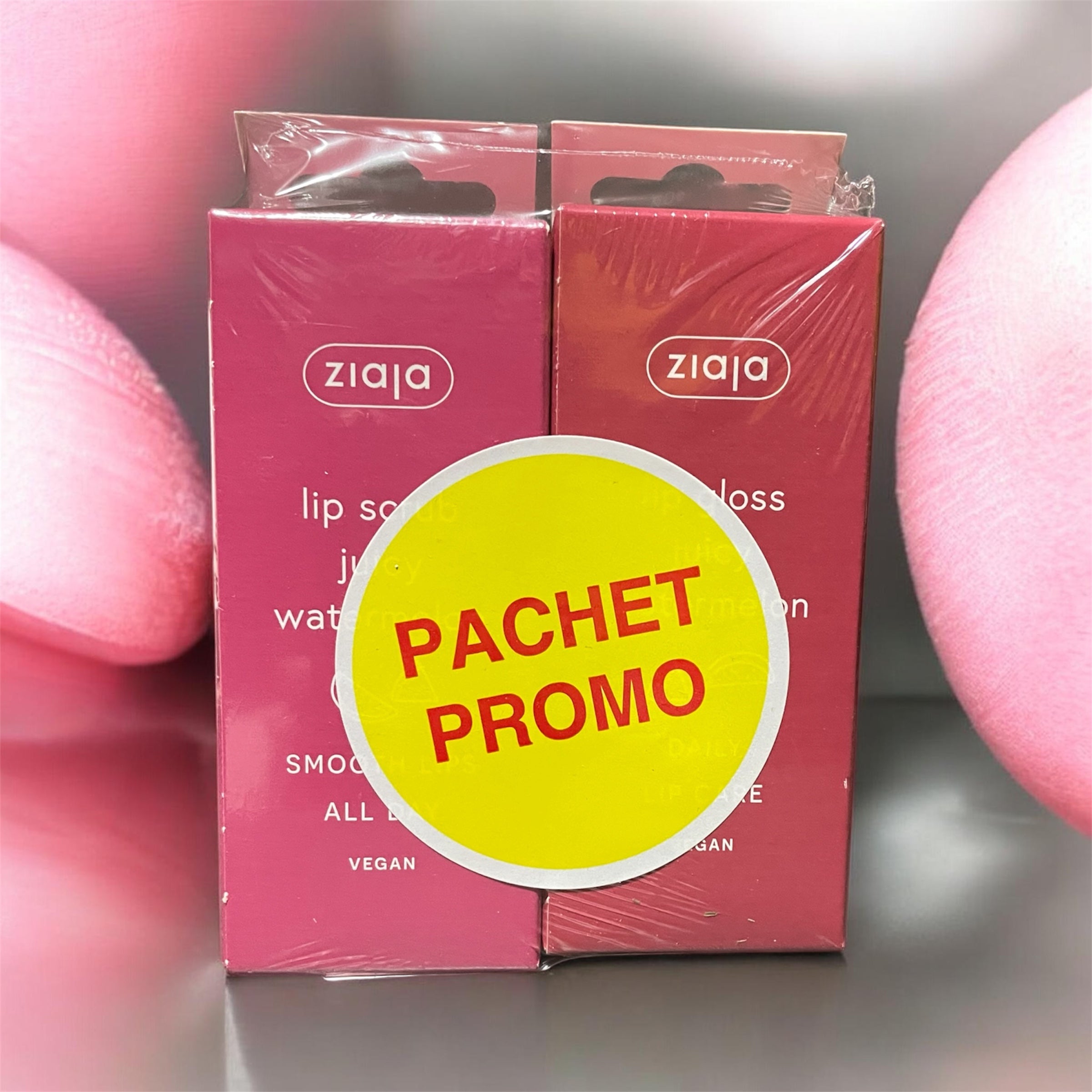 Pachet Promo ZIAJA -  Lip care gloss+scrub