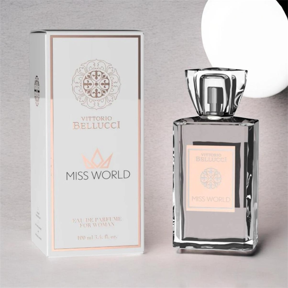 Apa de parfum Miss World - VITTORIO BELLUCI