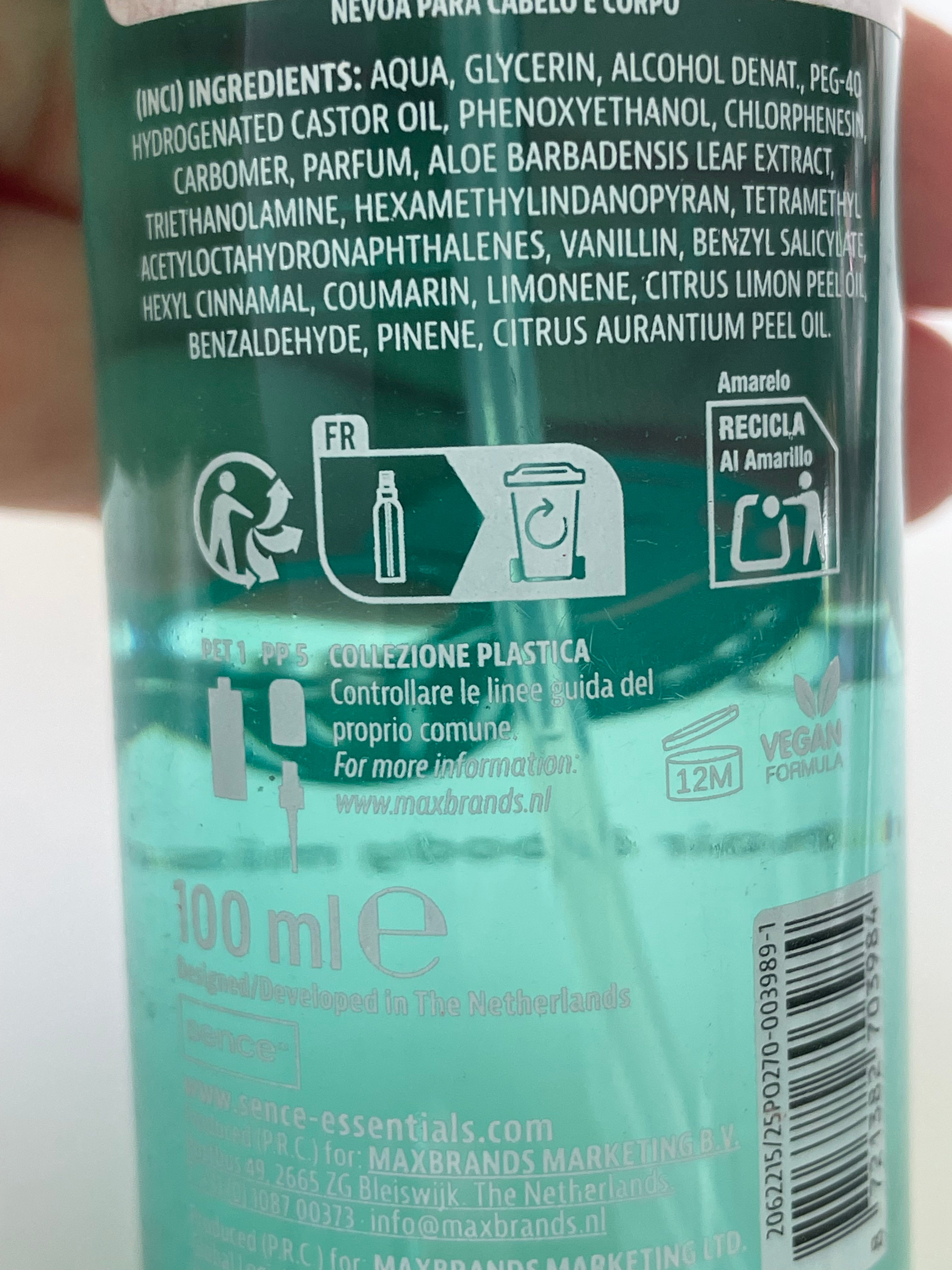 Hair & Body mist Coconut - SENCE