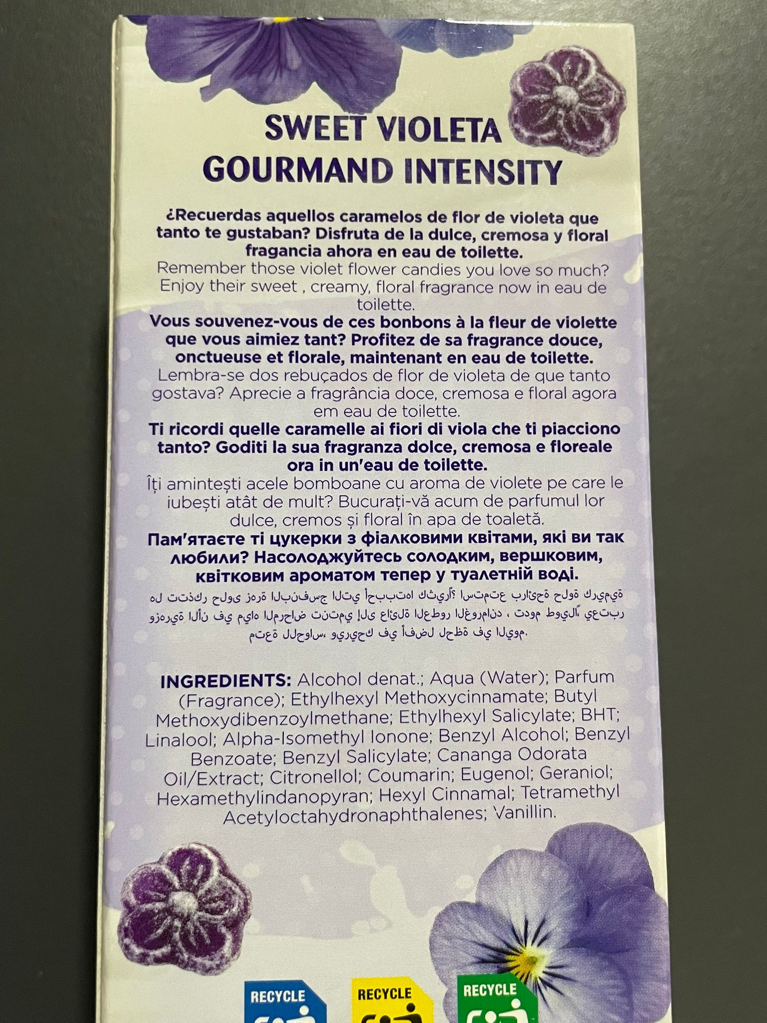 Apa de toaleta Sweet Violeta - Tulipan Negro