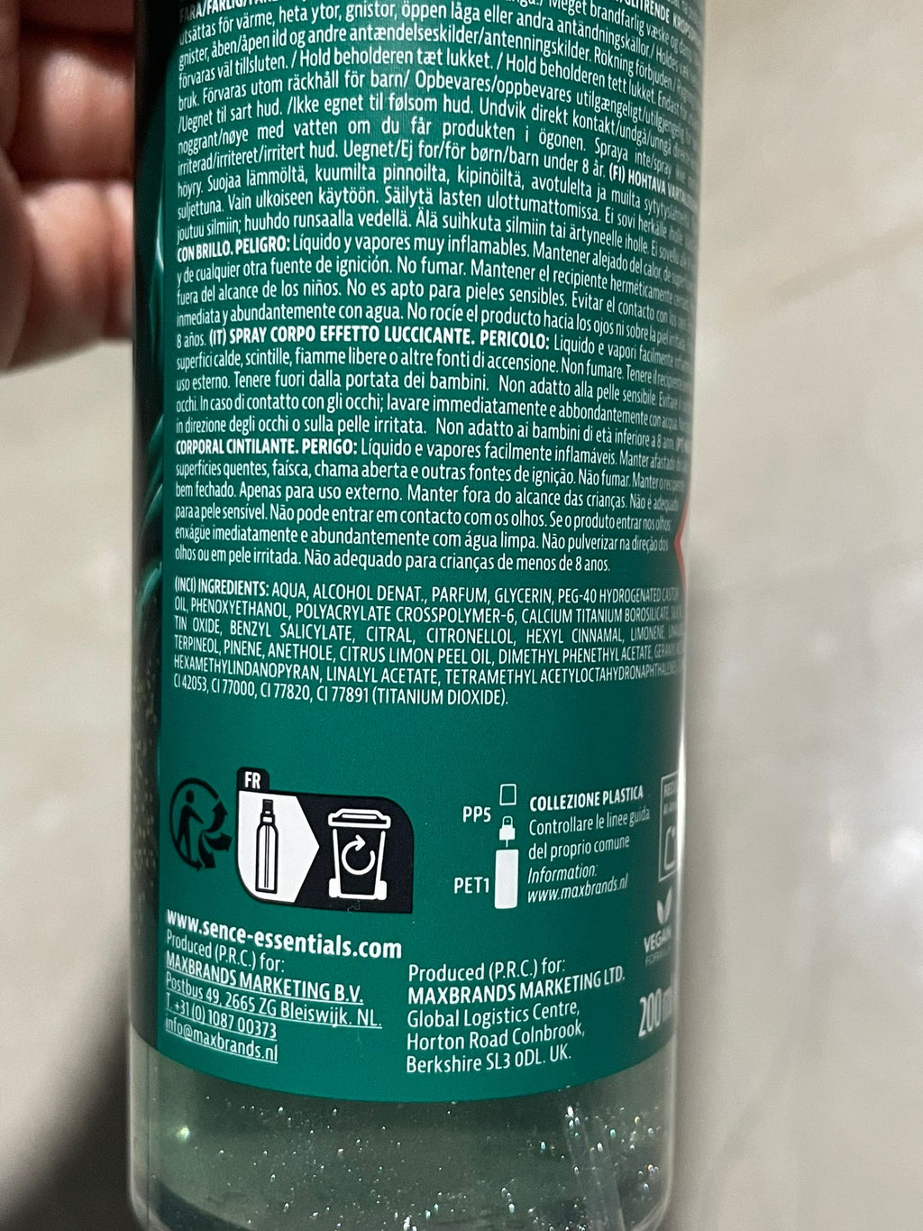 Body Mist Graceful Green - Sence