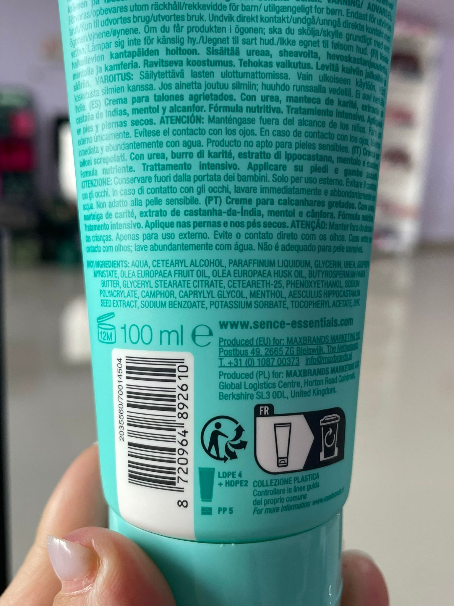 Crema calcaie cu menta - Sence