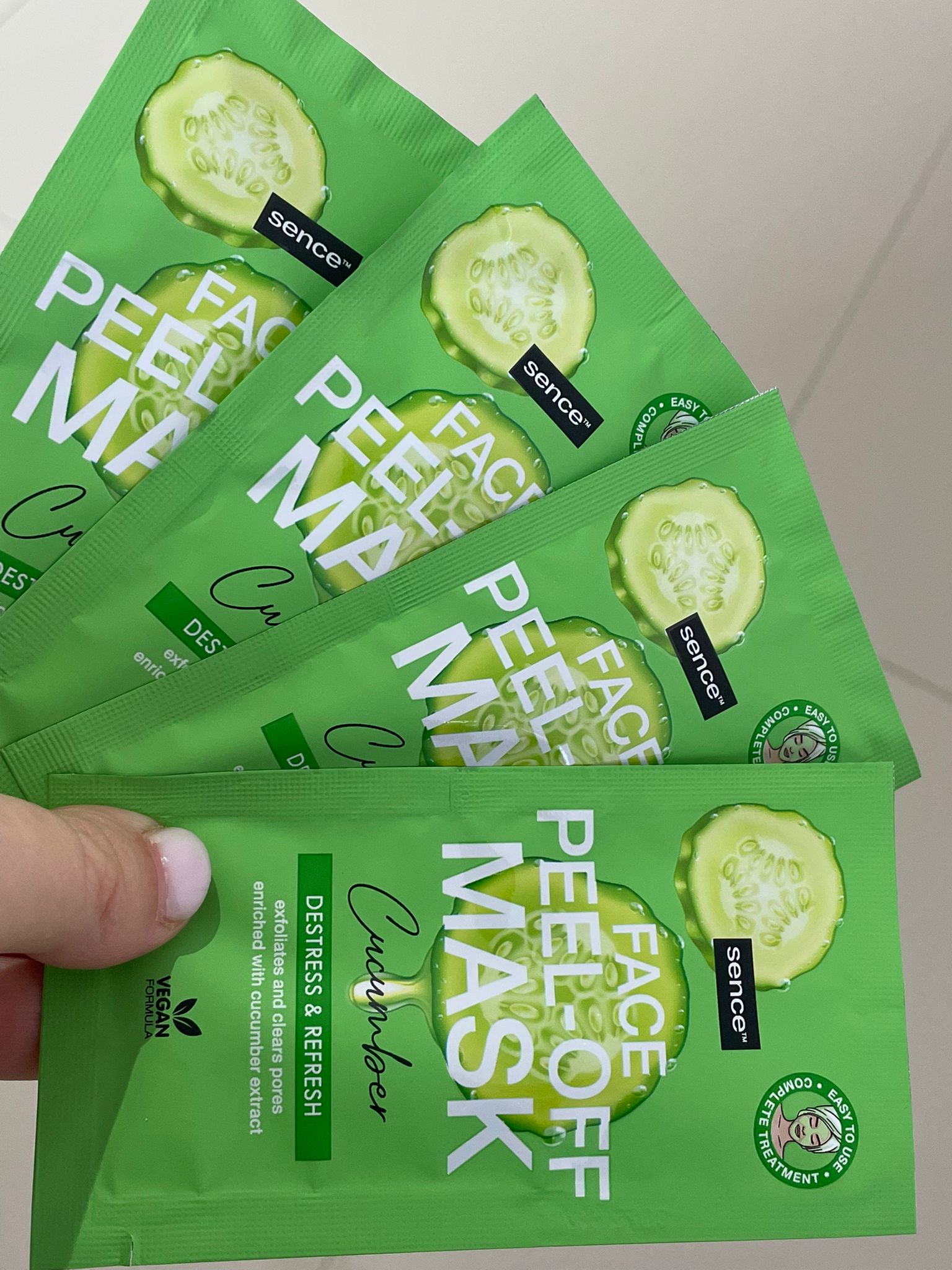 Set masca peel-off Castravete - Sence