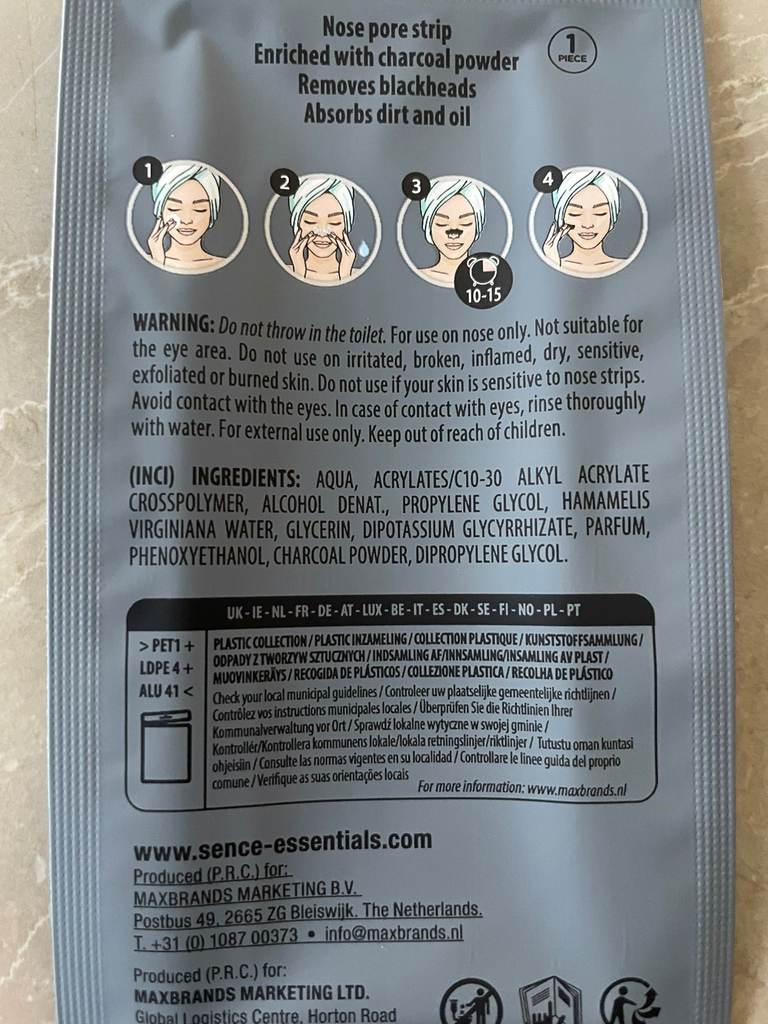 Plasturi puncte negre carbune - Sence