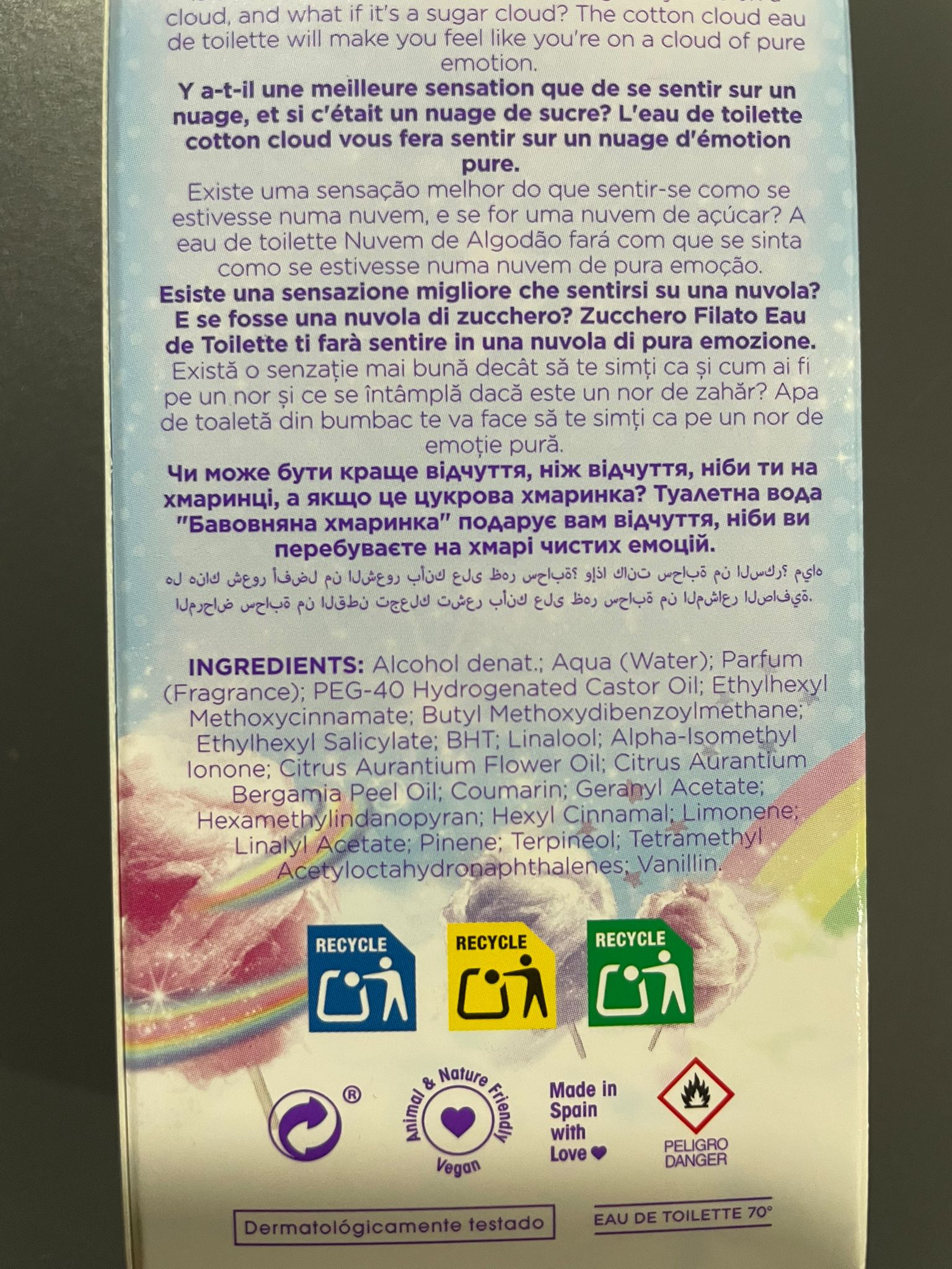 Apa de toaleta Nube de Algodon - Tulipan Negro