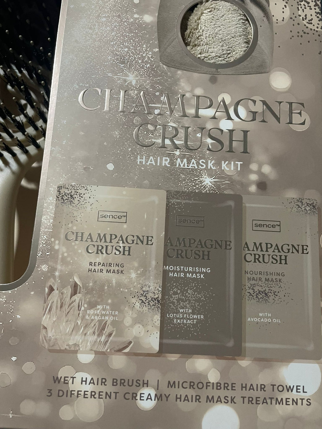 Set Champagne Crush hair mask kit - Sence